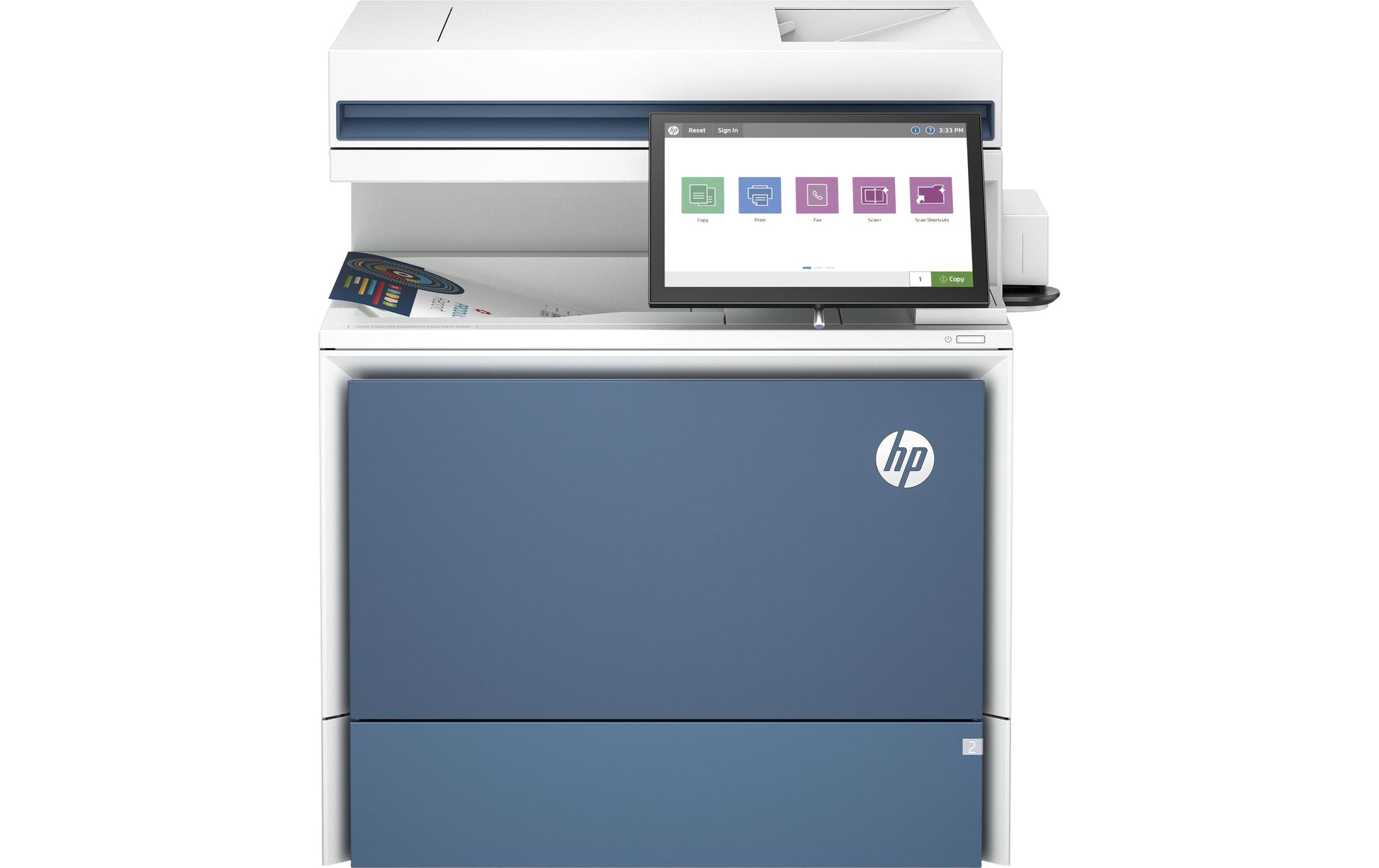 HP COLOR LASERJET ENTPR FLOW MFP 5800ZF – Farbiges Laser-MFP