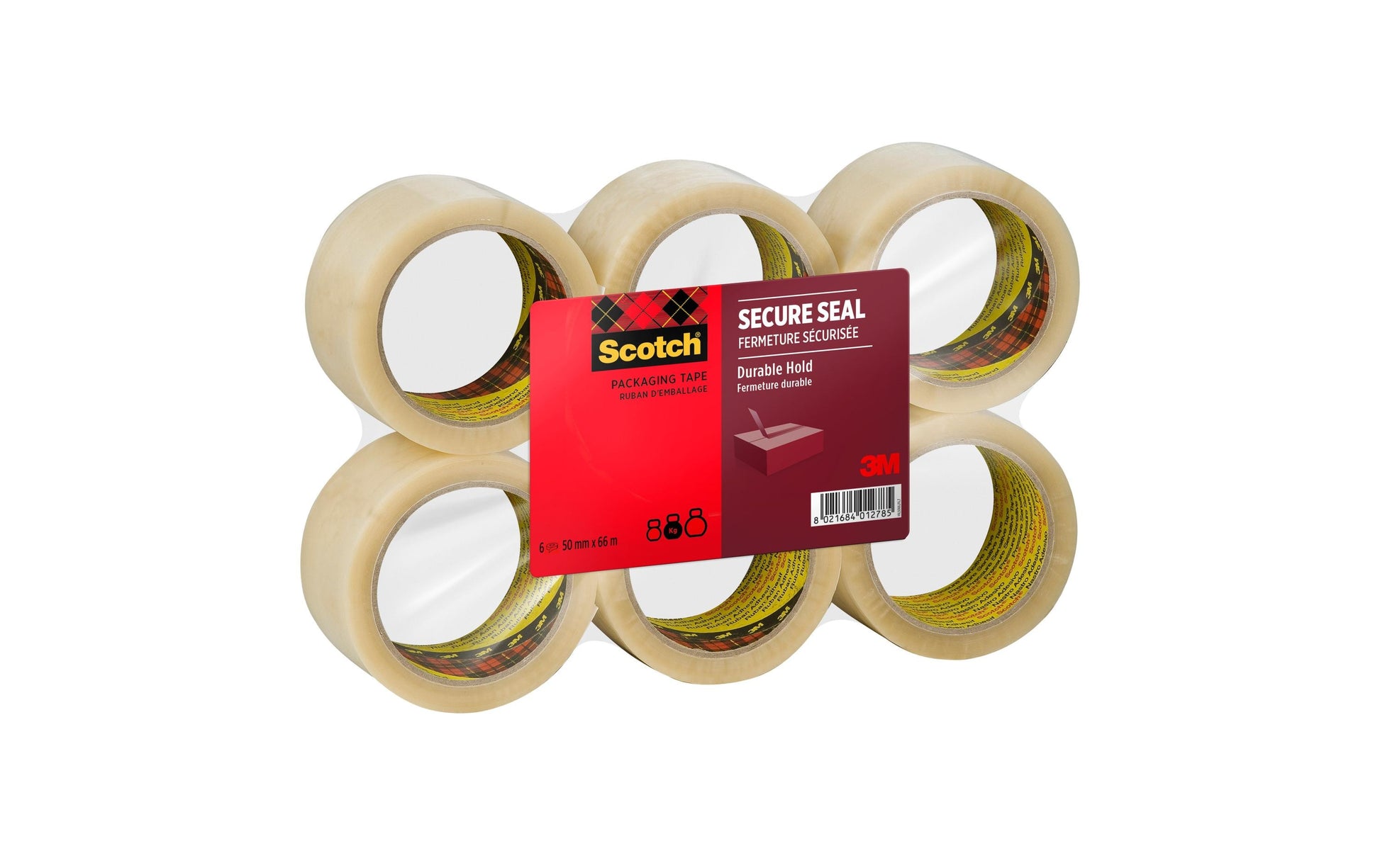 Scotch Verpackungsband HV.5066.F Heavy – PP, 50 mm × 66 m, transparent, 6 Rollen