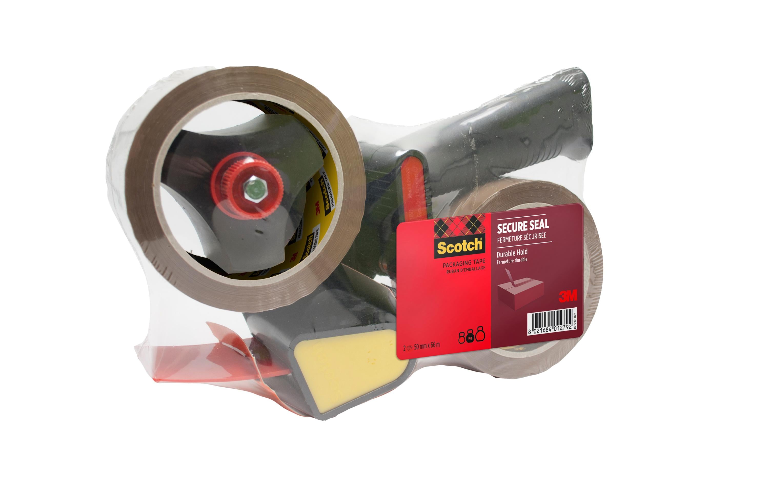 Scotch Verpackungsbandabroller – für Verpackungsband bis 50 mm, inkl. 2 Rollen