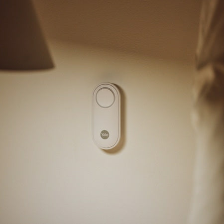 Yale Smart Alarm Button AL-PB-1A-W – Notrufsender, Funk, IP55 – Weiss, für Yale Smart Alarm