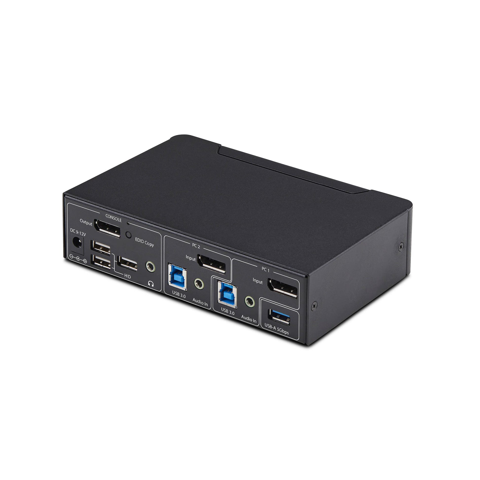 StarTech.com 2-Port DP KVM-Switch – 4K/60 Hz, USB 3.0-Hub, Audio, EDID-Management