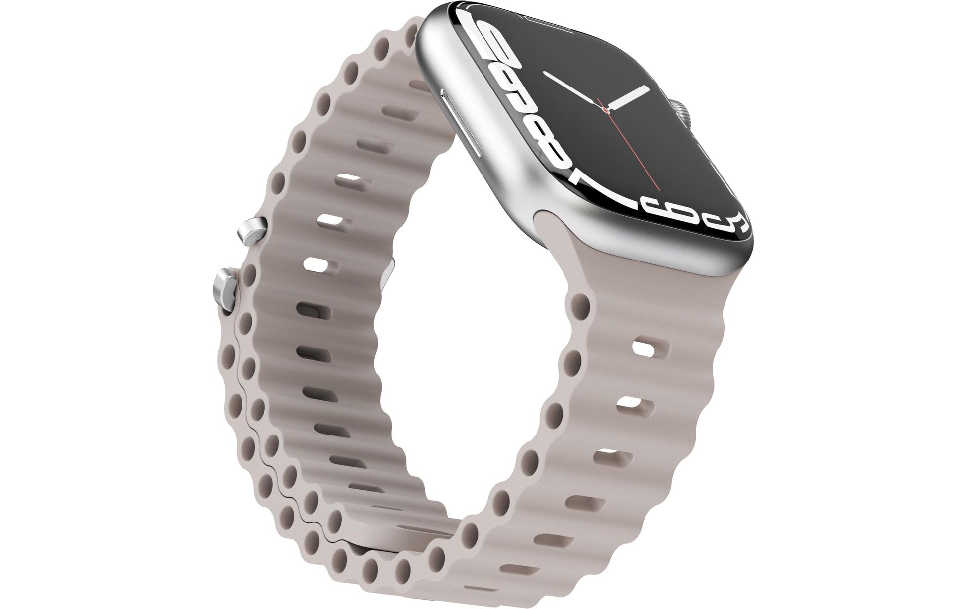 Vonmählen Wave Band Cream – Armband – für Apple Watch 38/40/41 mm, Elastomer (TPR)