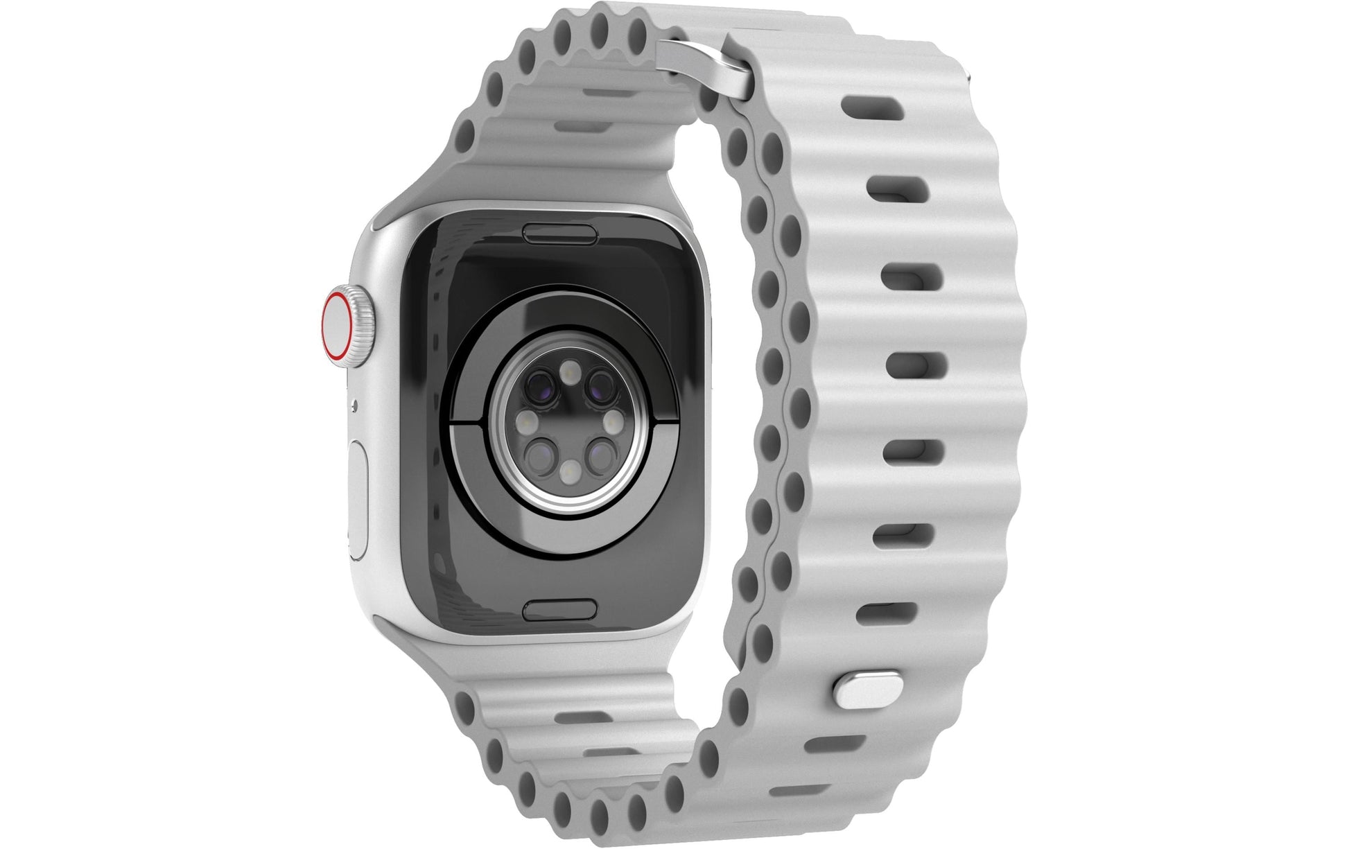Vonmählen Wave Band 1 – Armband – für Apple Watch 38 mm, 40 mm, 41 mm, Grau, Silikon