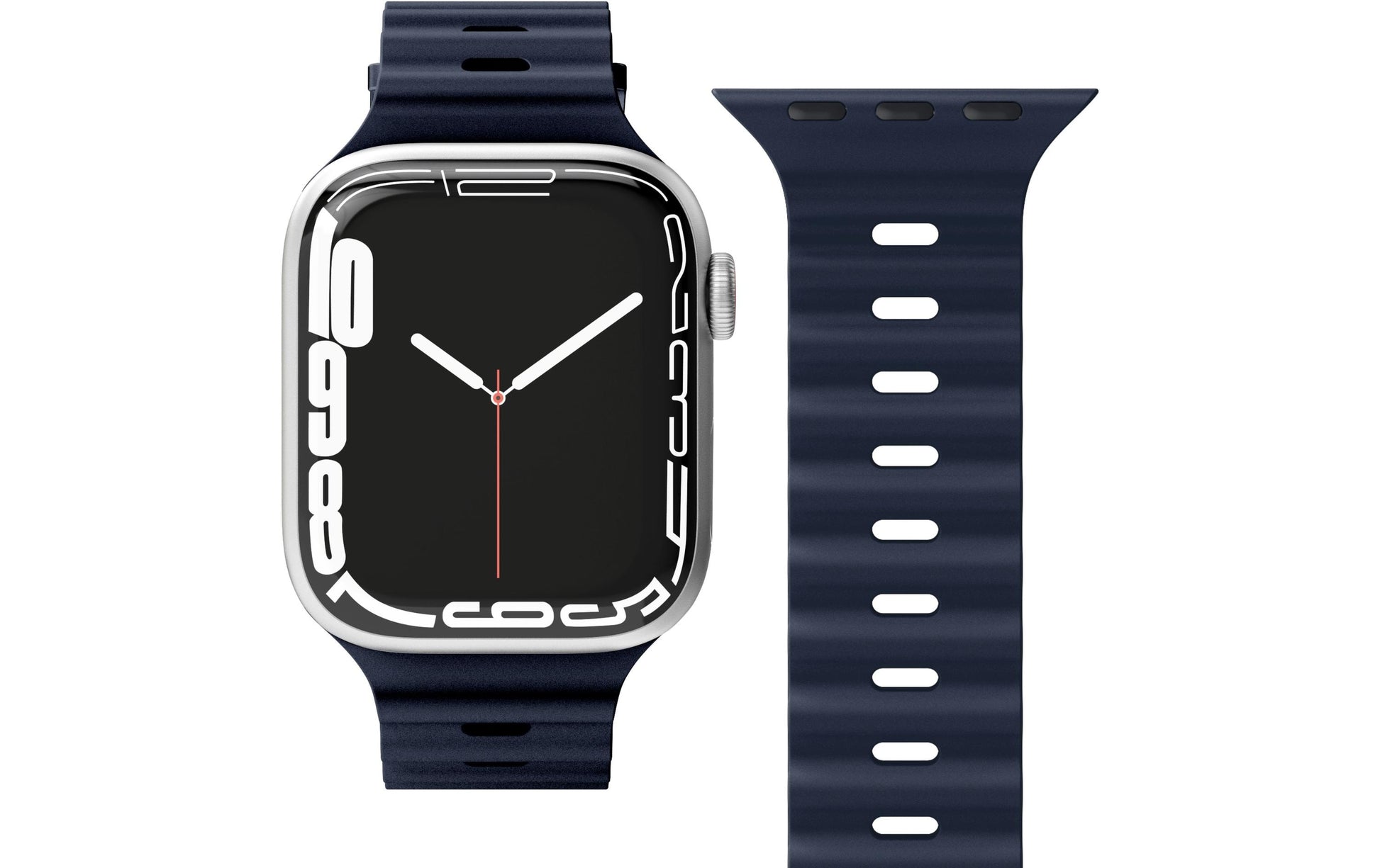 Vonmählen Wave Band 1 – Armband – für Apple Watch 40–42 mm, Navy, Elastomer (TPR)