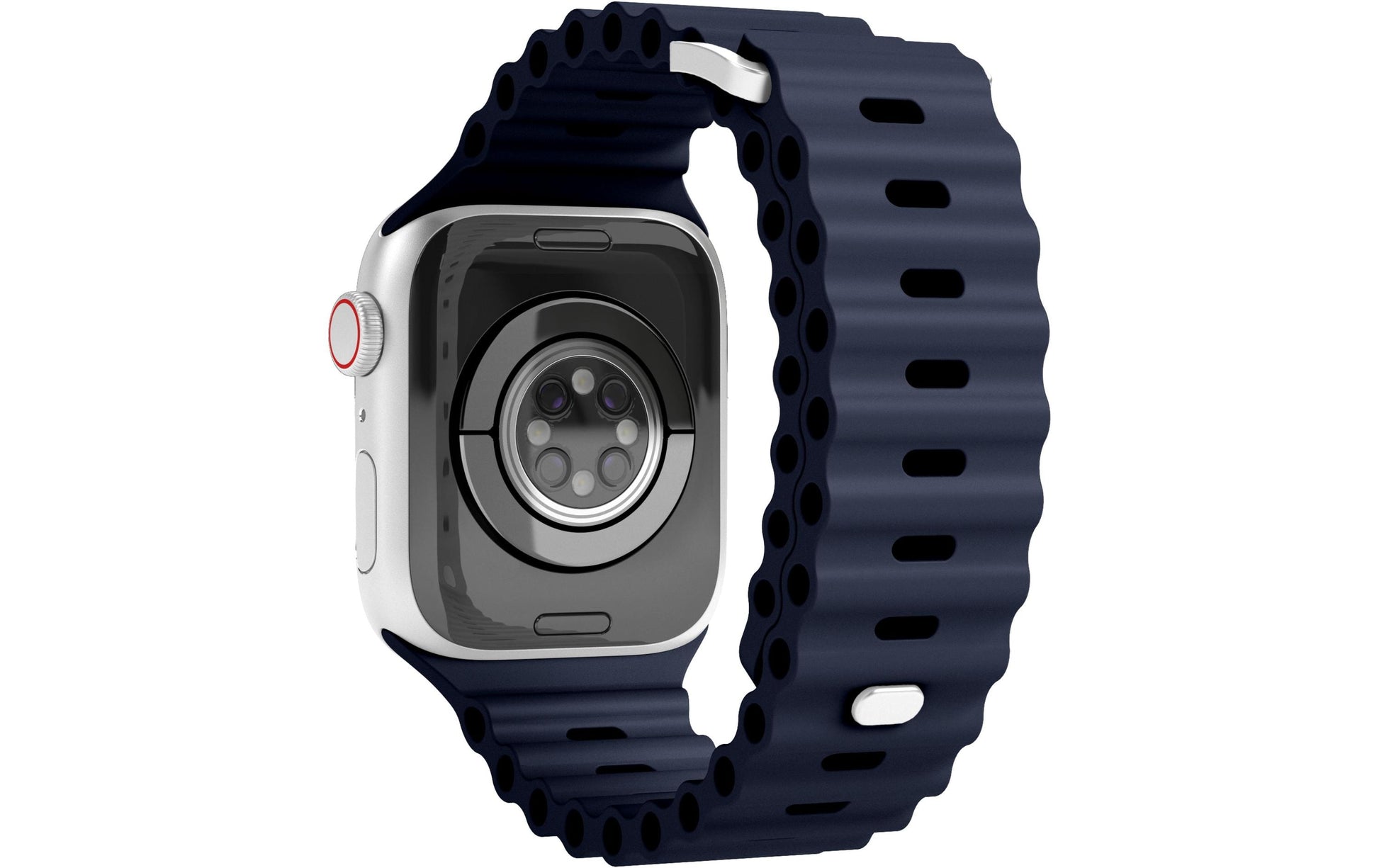 Vonmählen Wave Band 2 – Armband – für Apple Watch (diverse Grössen), Navy, Elastomer (TPR)