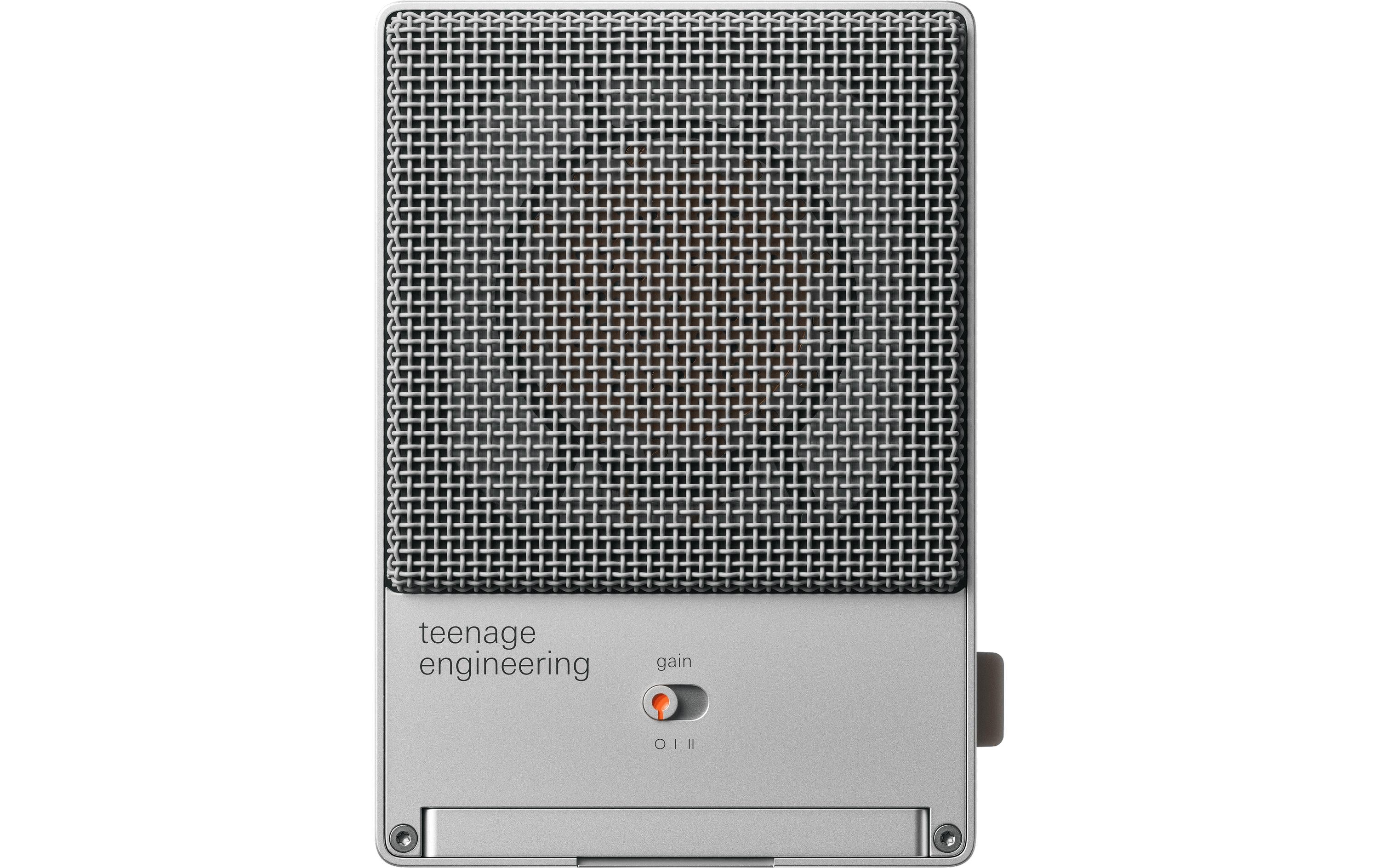 Teenage Engineering CM-15 – Mikrofon, mini XLR & XLR, Superniere, Kondensator, Video, Silber
