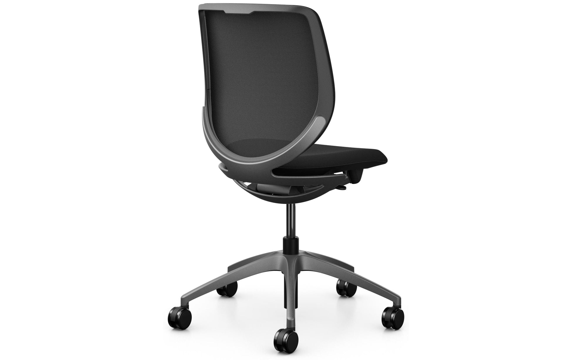 Giroflex Konferenzstuhl 313 – Sitzhöhe 39–51 cm, 120 kg, schwarz