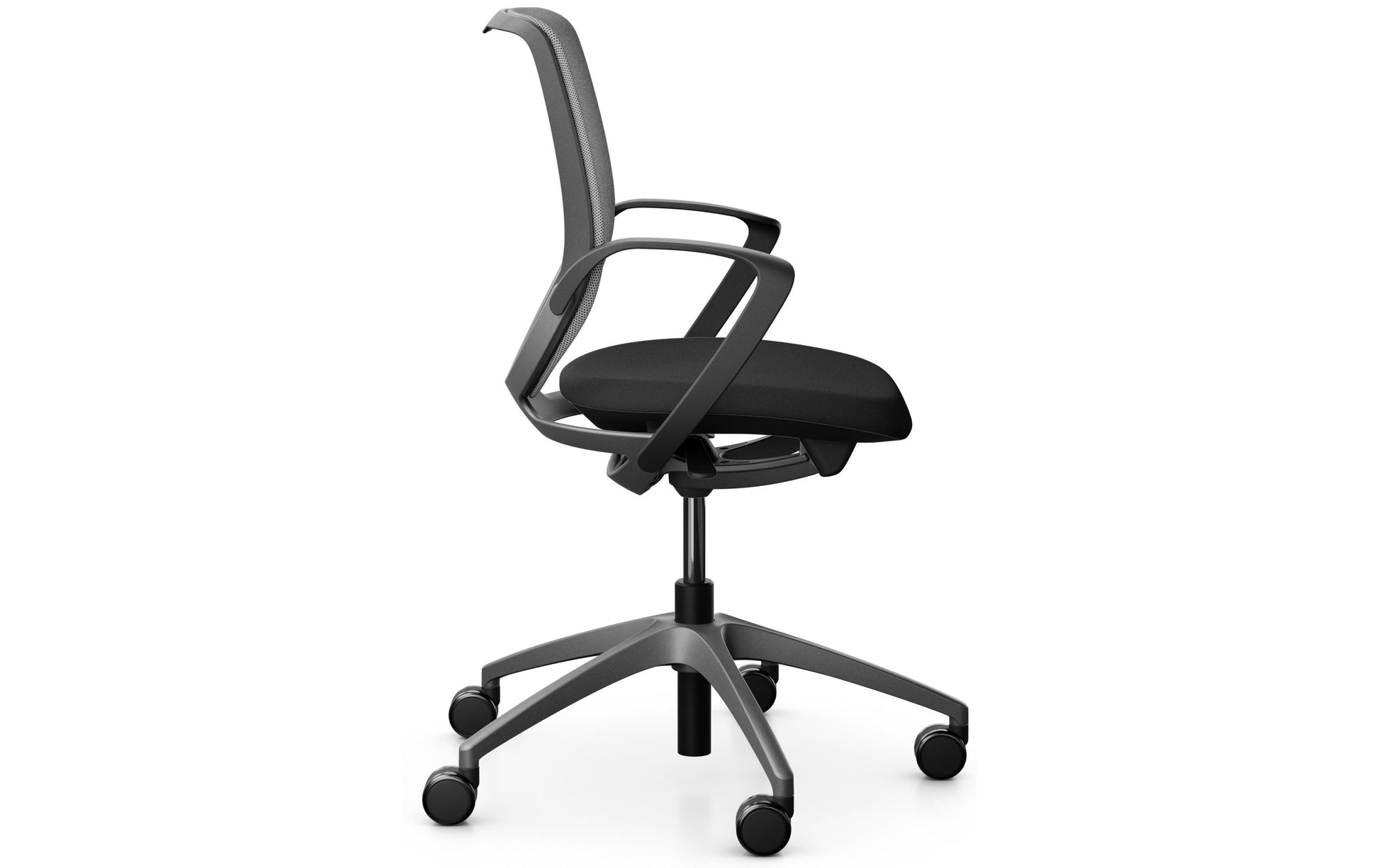 Giroflex Bürostuhl 313 – Sitzhöhe 39–51 cm, 120 kg, Grau