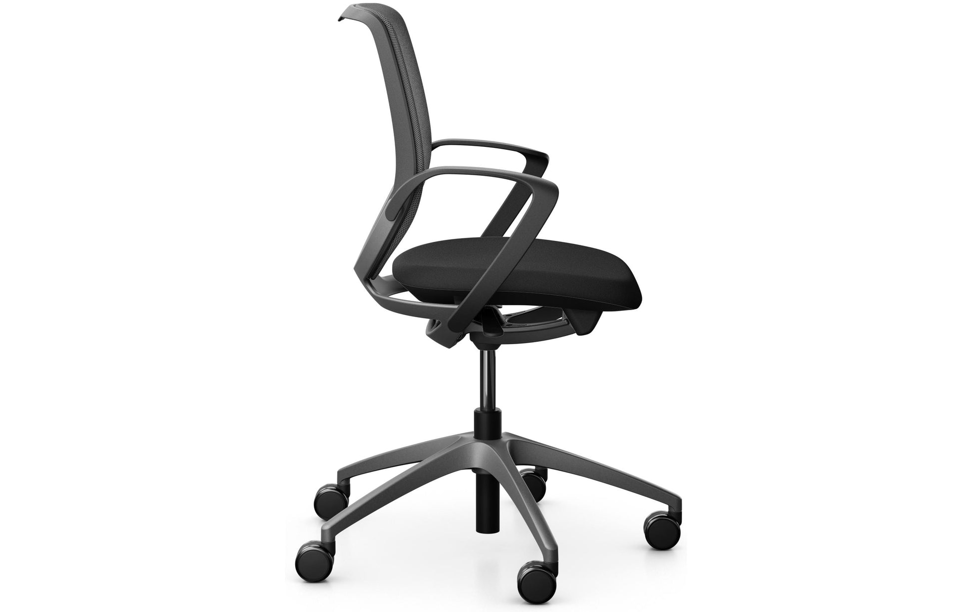 Giroflex Bürostuhl 313 – Sitzhöhe 39–51 cm, 120 kg, Dunkelgrau