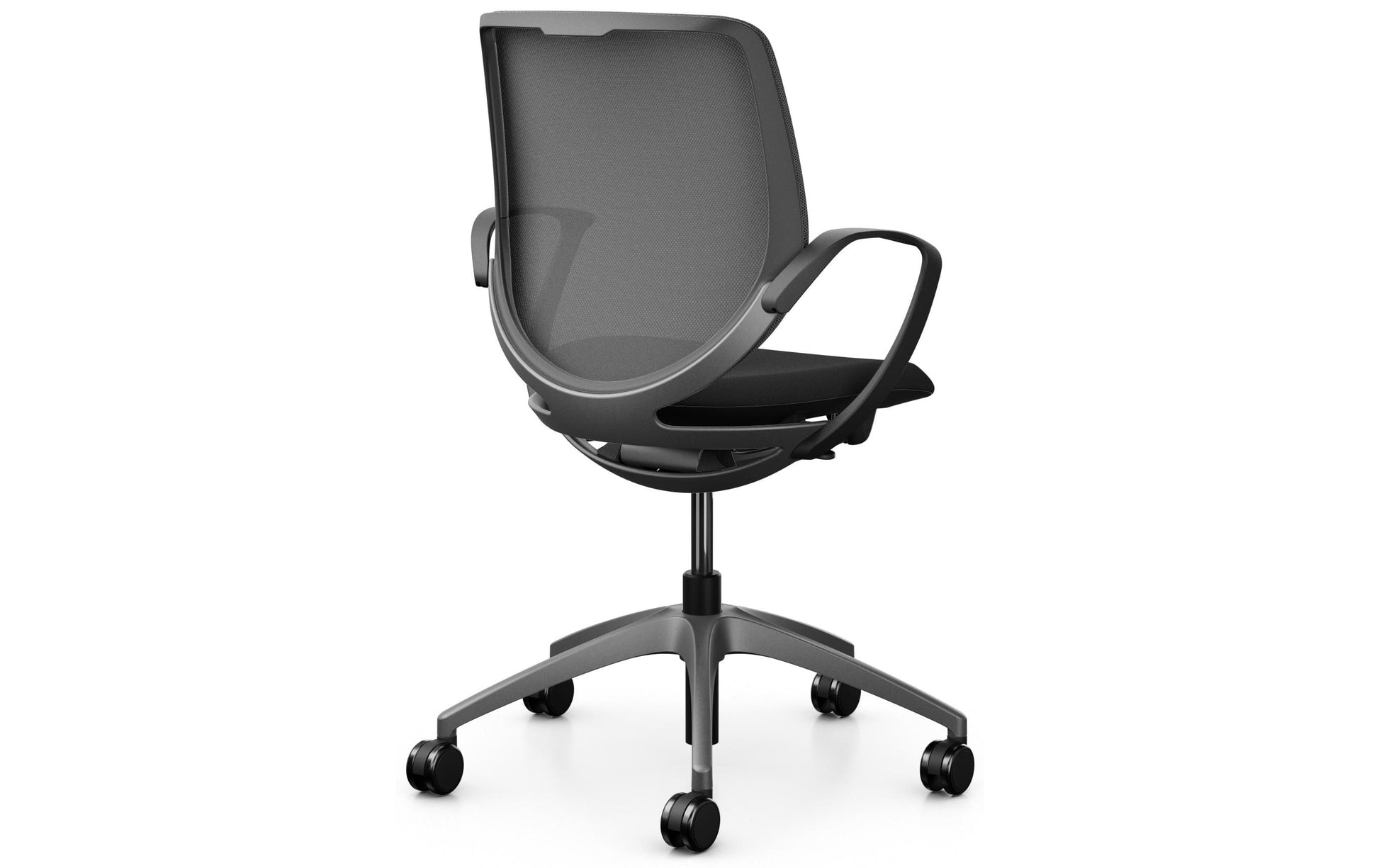 Giroflex Bürostuhl 313 – Sitzhöhe 39–51 cm, 120 kg, Dunkelgrau