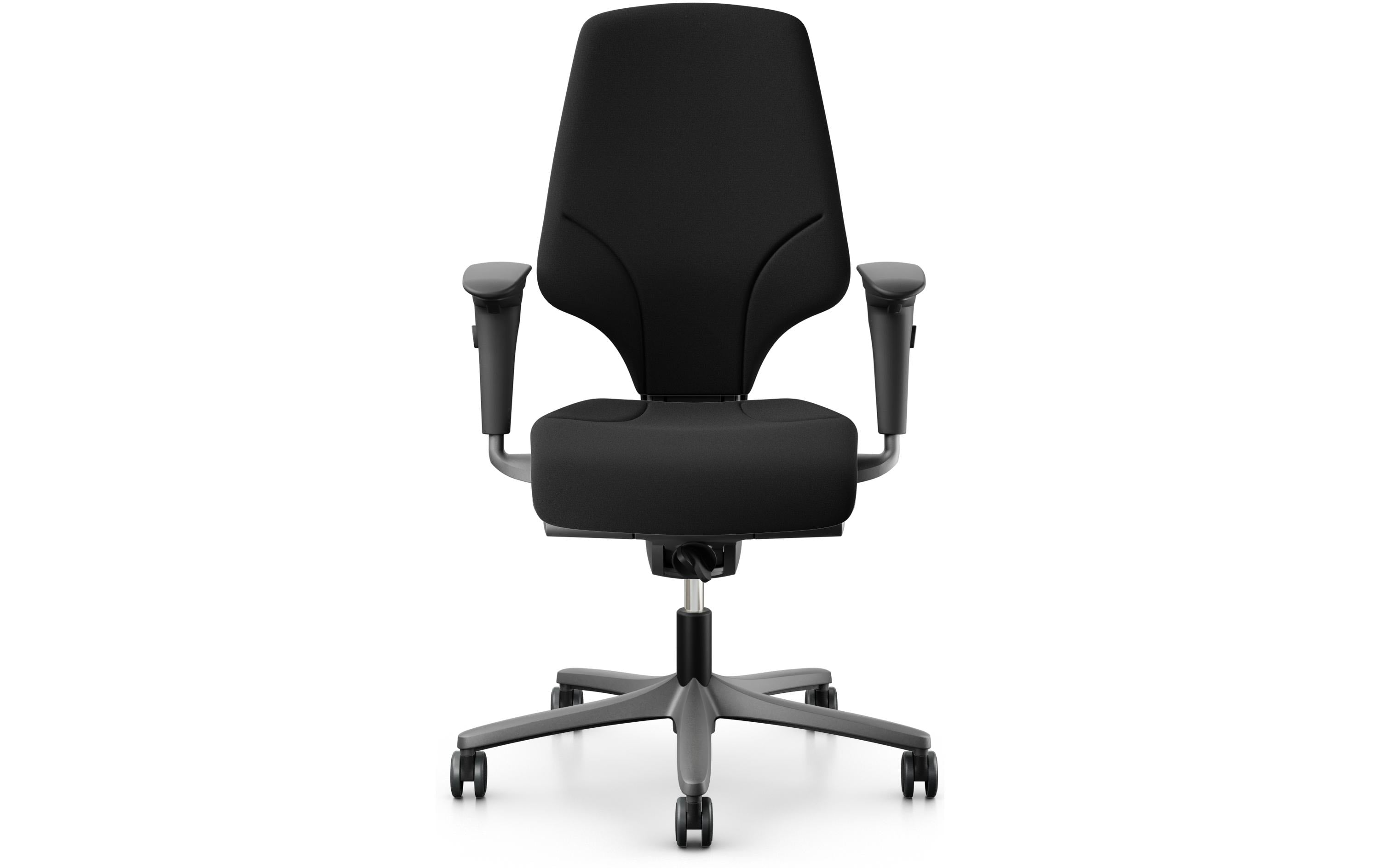 Giroflex Bürostuhl 64 – Sitzhöhe 40–52 cm, 130 kg, schwarz