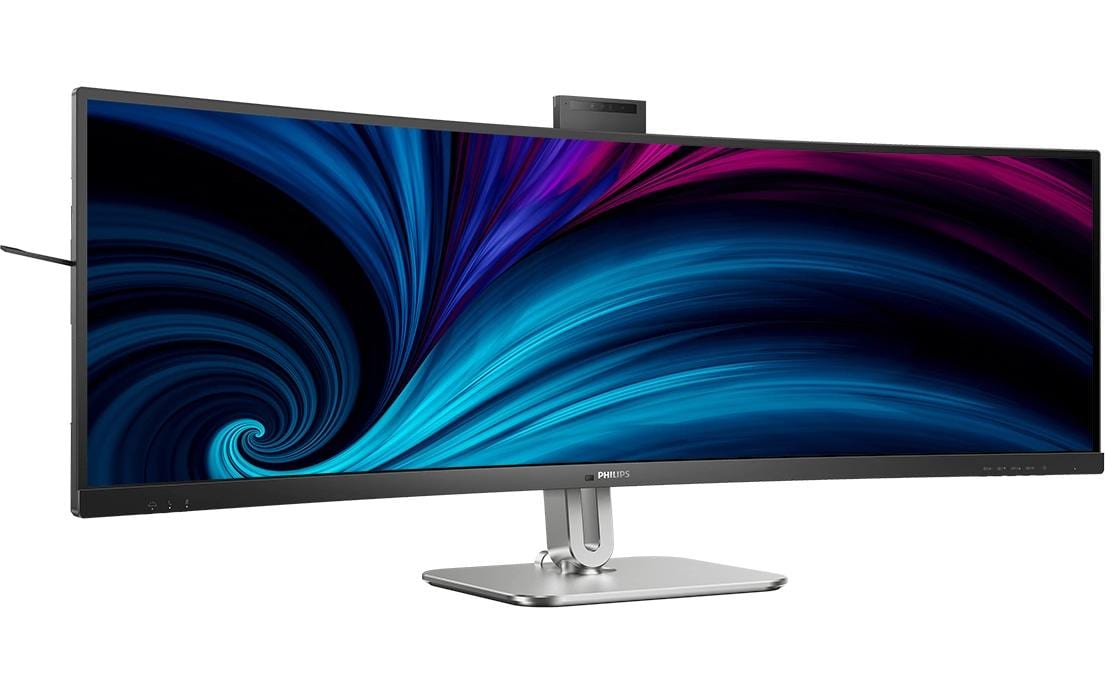 Philips 49B2U5900CH/00 – Monitor, 48,8", 450 cd/m², Gebogen, Webcam, KVM, USB-C, VESA 100 × 100, Schwarz