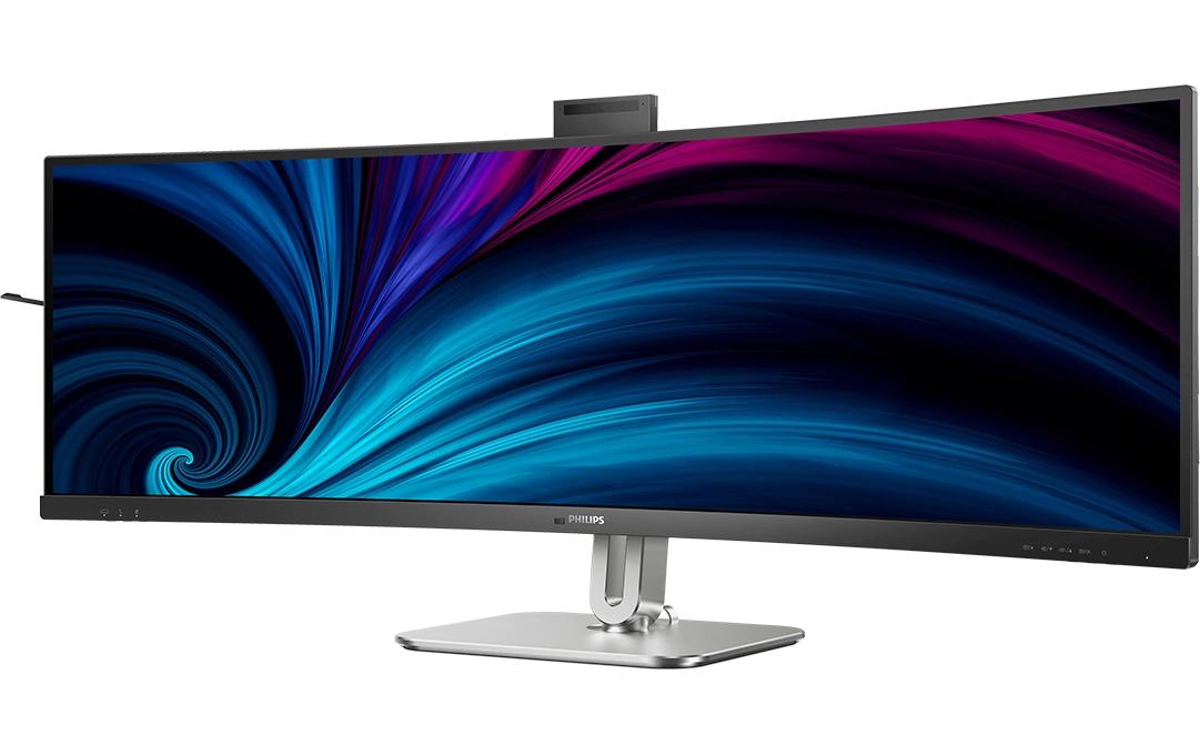 Philips 49B2U5900CH/00 – Monitor, 48,8", 450 cd/m², Gebogen, Webcam, KVM, USB-C, VESA 100 × 100, Schwarz