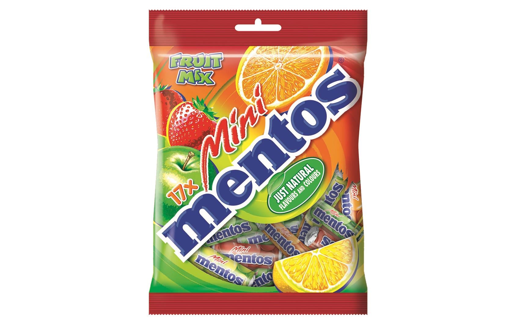 Mentos Mini Fruchtgummi – Fruchtmix, Vegan – 178 g