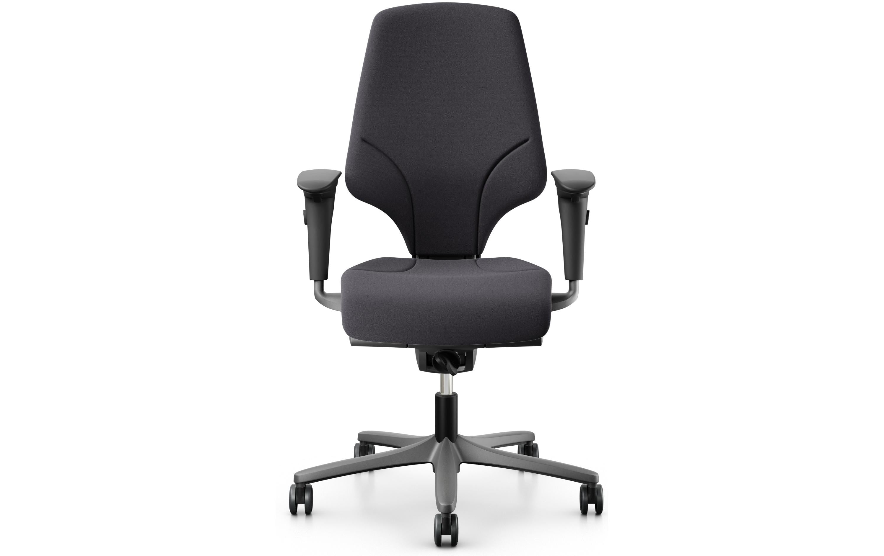 Giroflex Bürostuhl 64 – Sitzhöhe 40–52 cm, 130 kg, Dunkelgrau