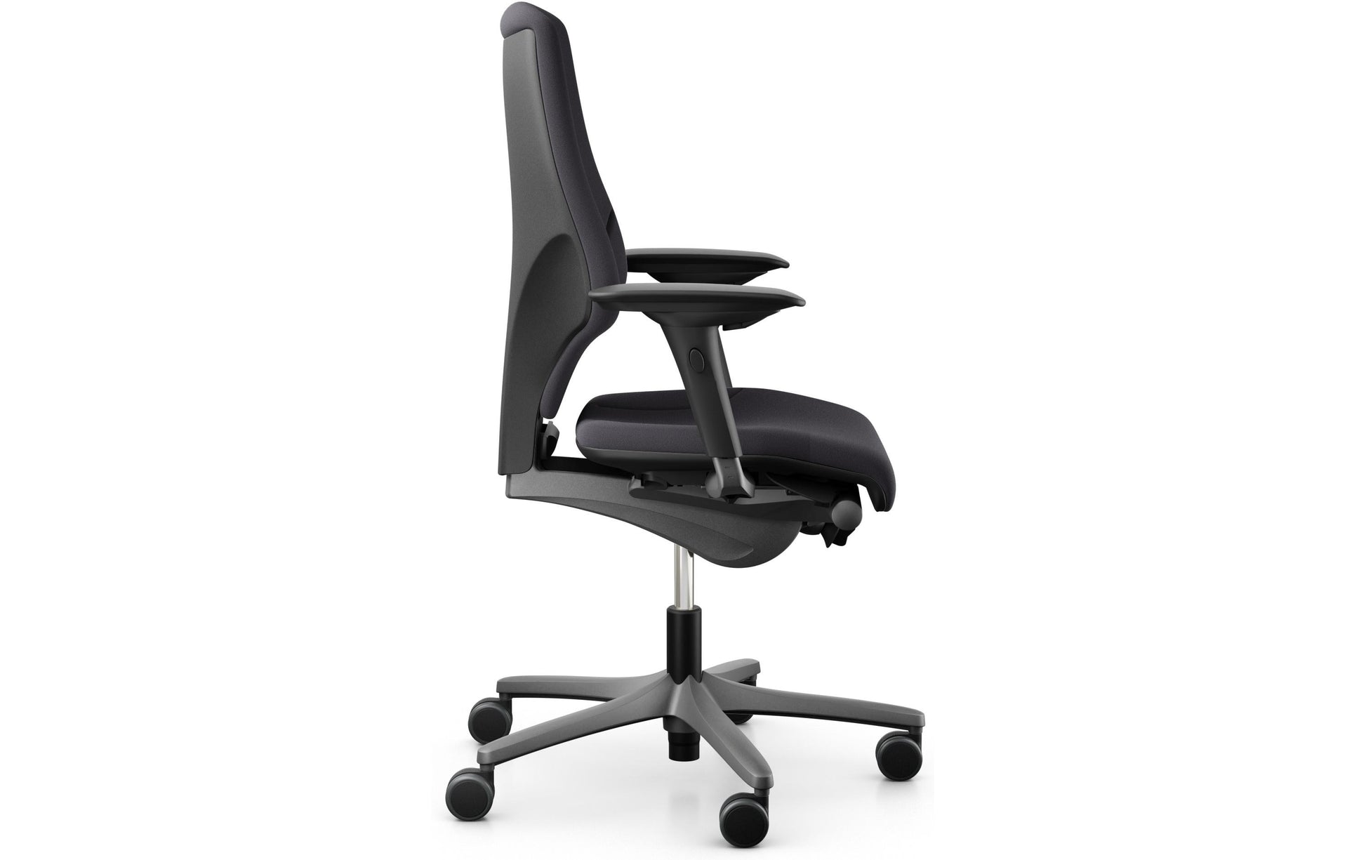 Giroflex Bürostuhl 64 – Sitzhöhe 40–52 cm, 130 kg, Dunkelgrau
