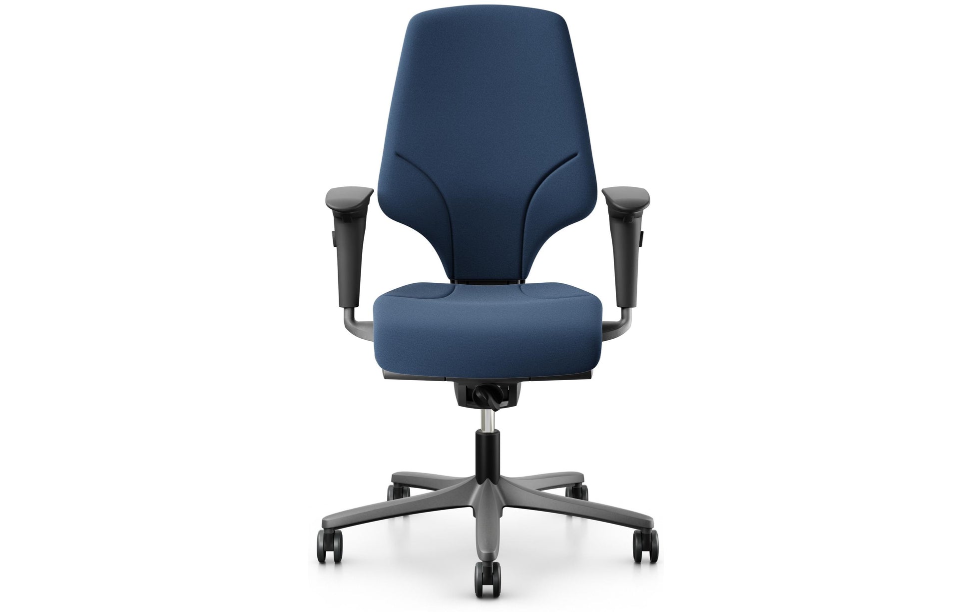 Giroflex Bürostuhl 64 – Sitzhöhe 40–52 cm, 130 kg, Dunkelblau