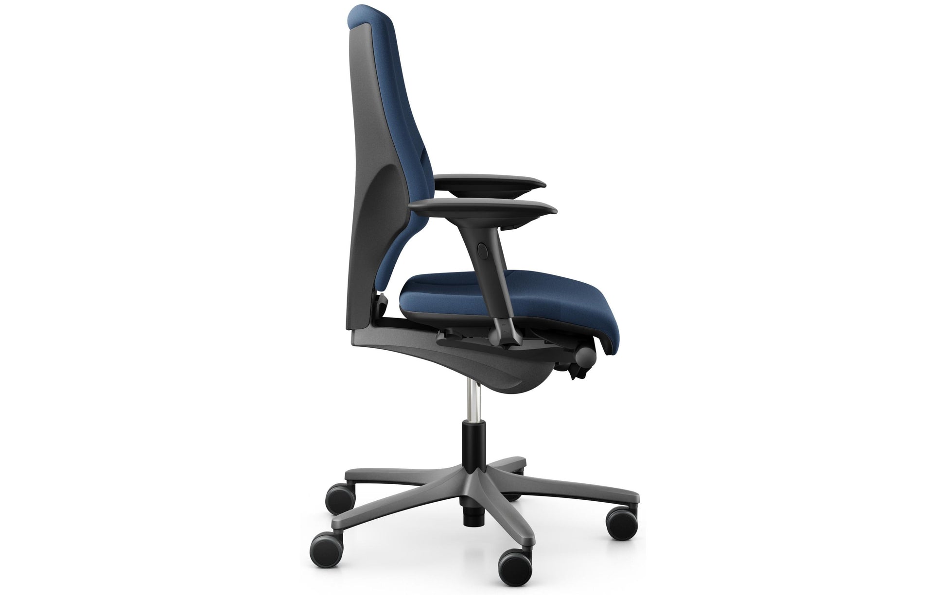 Giroflex Bürostuhl 64 – Sitzhöhe 40–52 cm, 130 kg, Dunkelblau