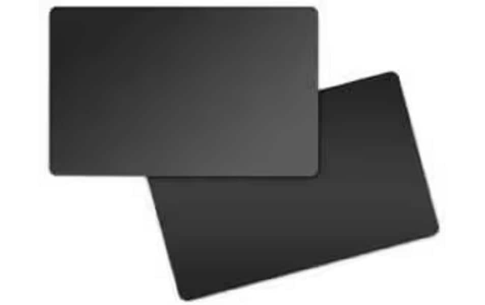 Zebra Karten 85 × 54 mm, schwarz, PVC