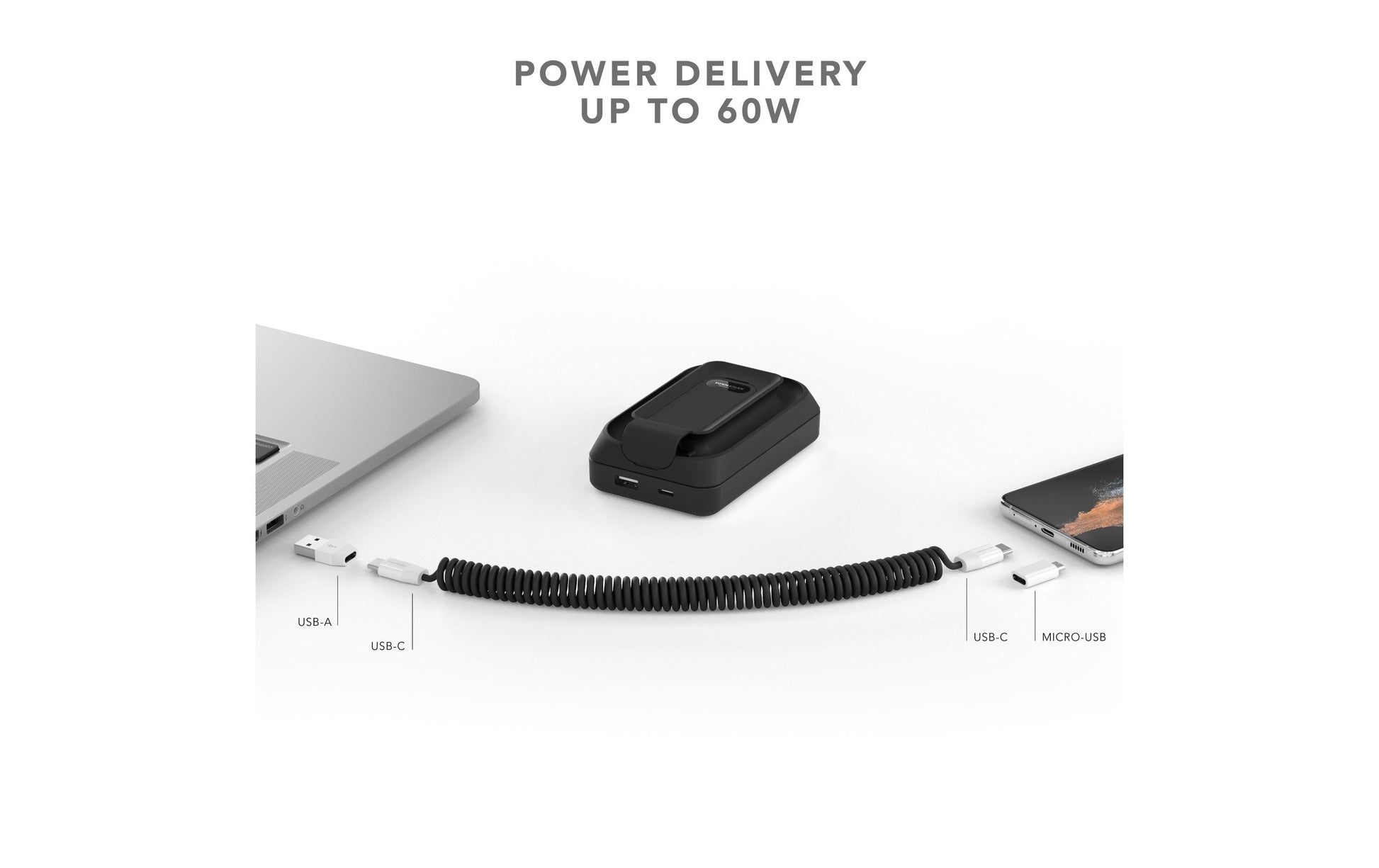 Vonmählen MagSafe Powerbank 10000 mAh, PD 20 W, 1× USB-C, 1× USB-A, MagSafe, für iPhone (MagSafe), Schwarz
