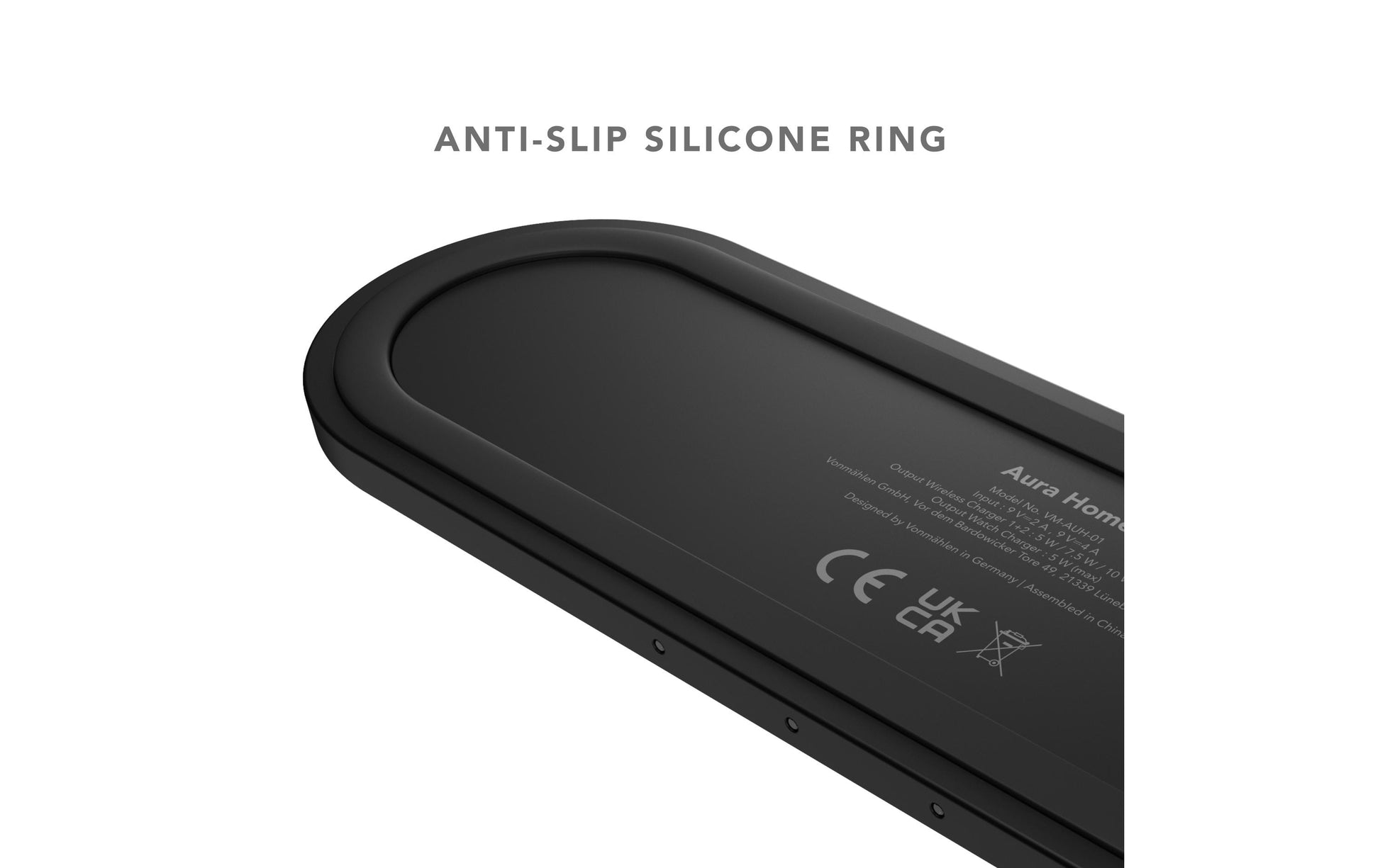 Vonmählen Aura Home Ladegerät – 3× Qi – für Kopfhörer, Smartphone, Smartwatch