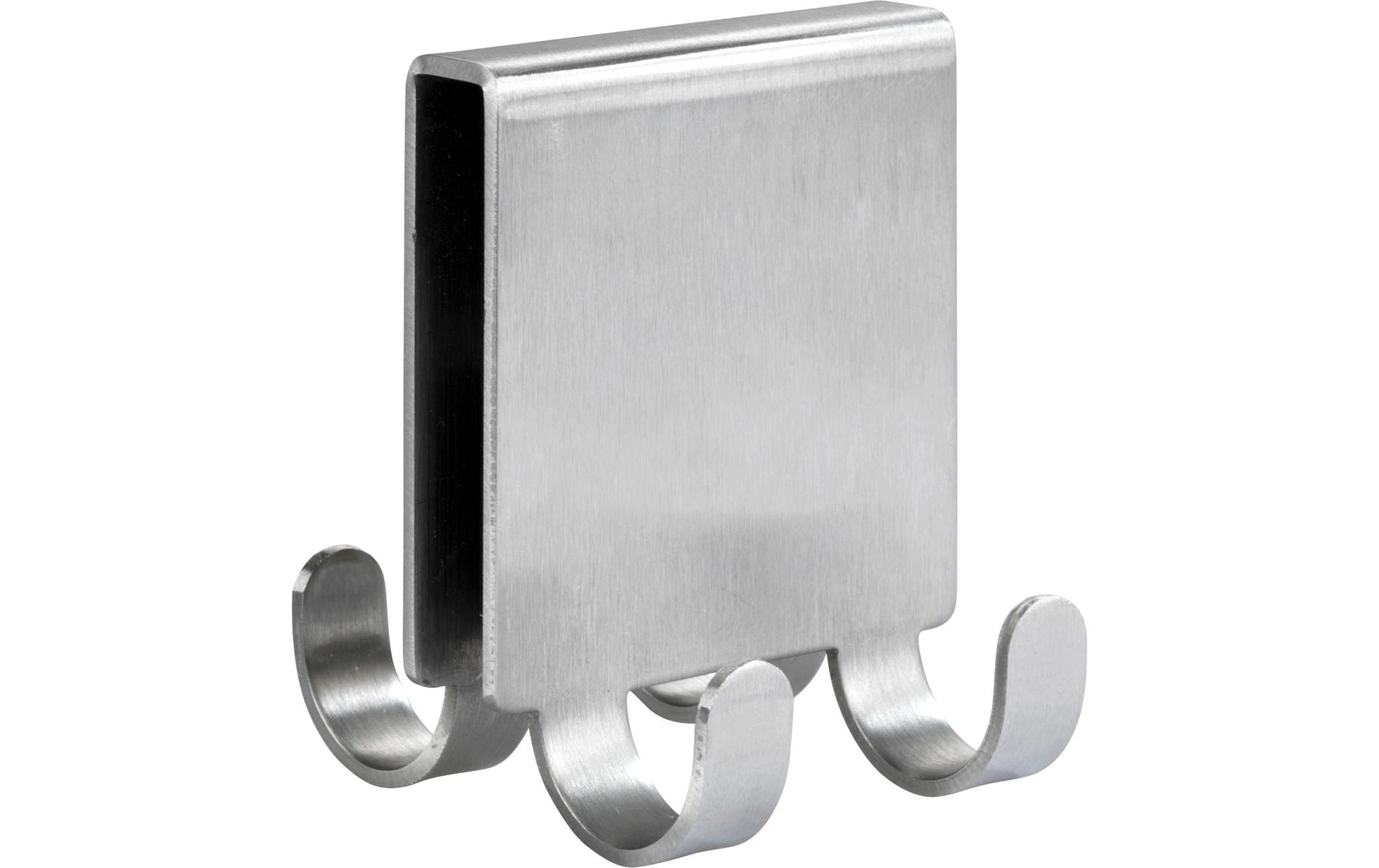 WENKO Haken Vieste Duo – Edelstahl matt, 5,5×7×6 cm