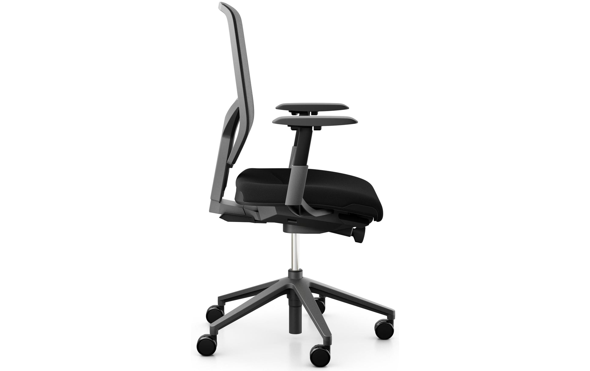 Giroflex Bürostuhl 68 – Sitzhöhe 40–52 cm, 120 kg, Schwarz