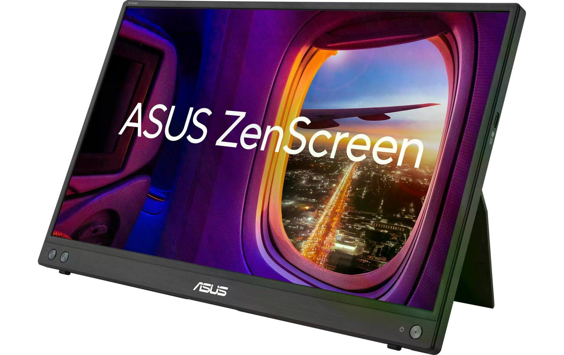 ASUS MB16AHV – Tragbarer Monitor, 15,6", IPS, 60 Hz, 250 cd/m², USB-C, Mini-HDMI, Schwarz