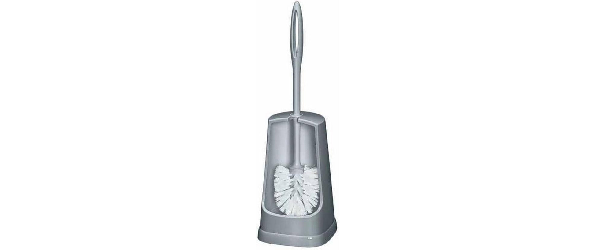 WENKO WC-Bürstenset – Kunststoff, Grau, bodenstehend, H 40,5 cm