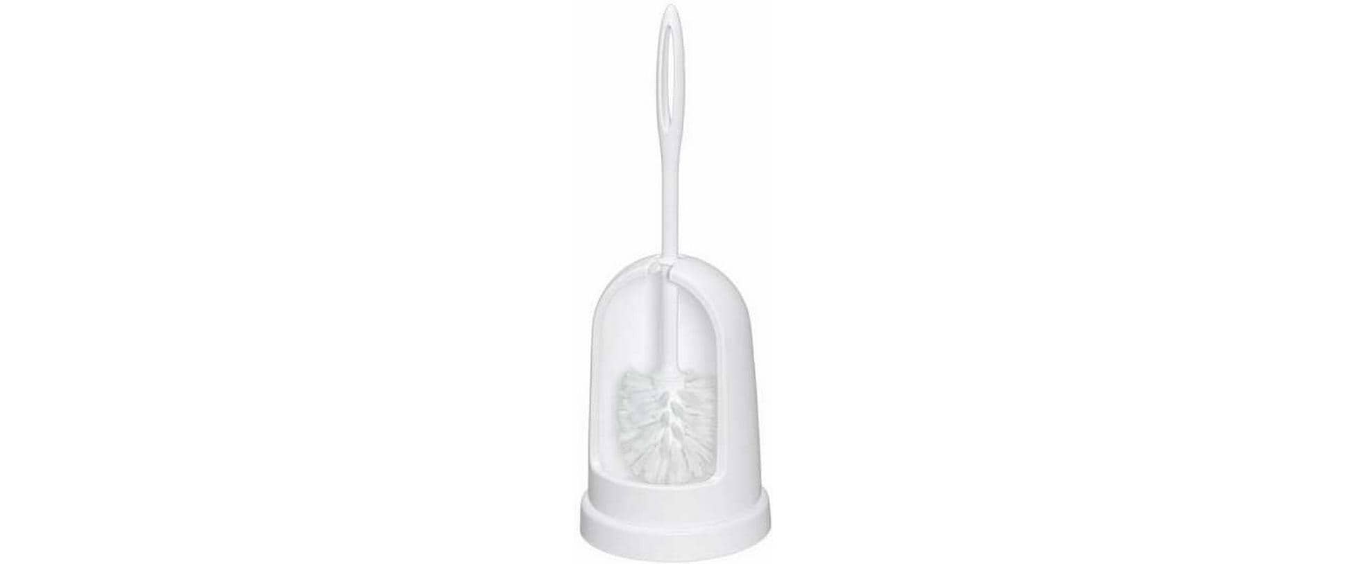 Wenko – WC-Bürstenset – Kunststoff, Weiss, bodenstehend, H 42 cm