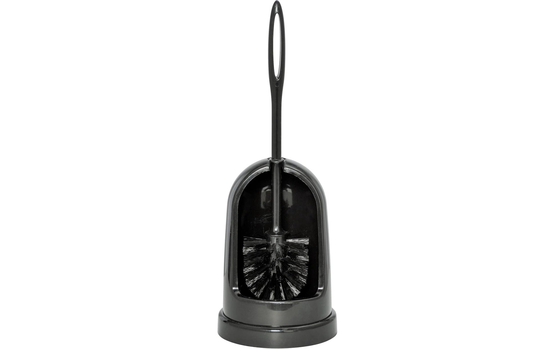 WENKO WC-Bürstenset – Kunststoff, schwarz, H 42 cm, Ø 14 cm