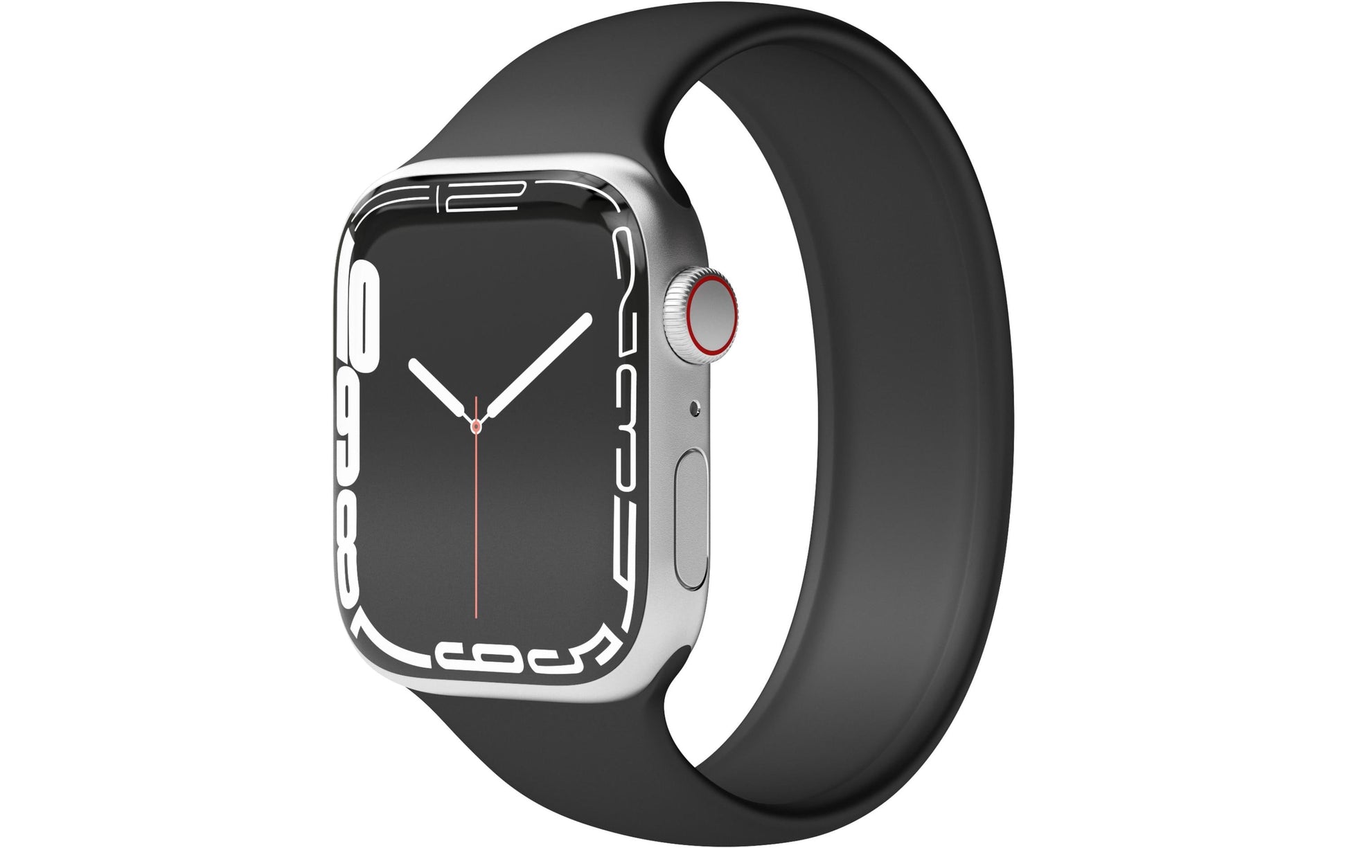 Vonmählen Solo Loop 2 – Armband – für Apple Watch (diverse Grössen), Schwarz, L, Silikon, 1 Stück