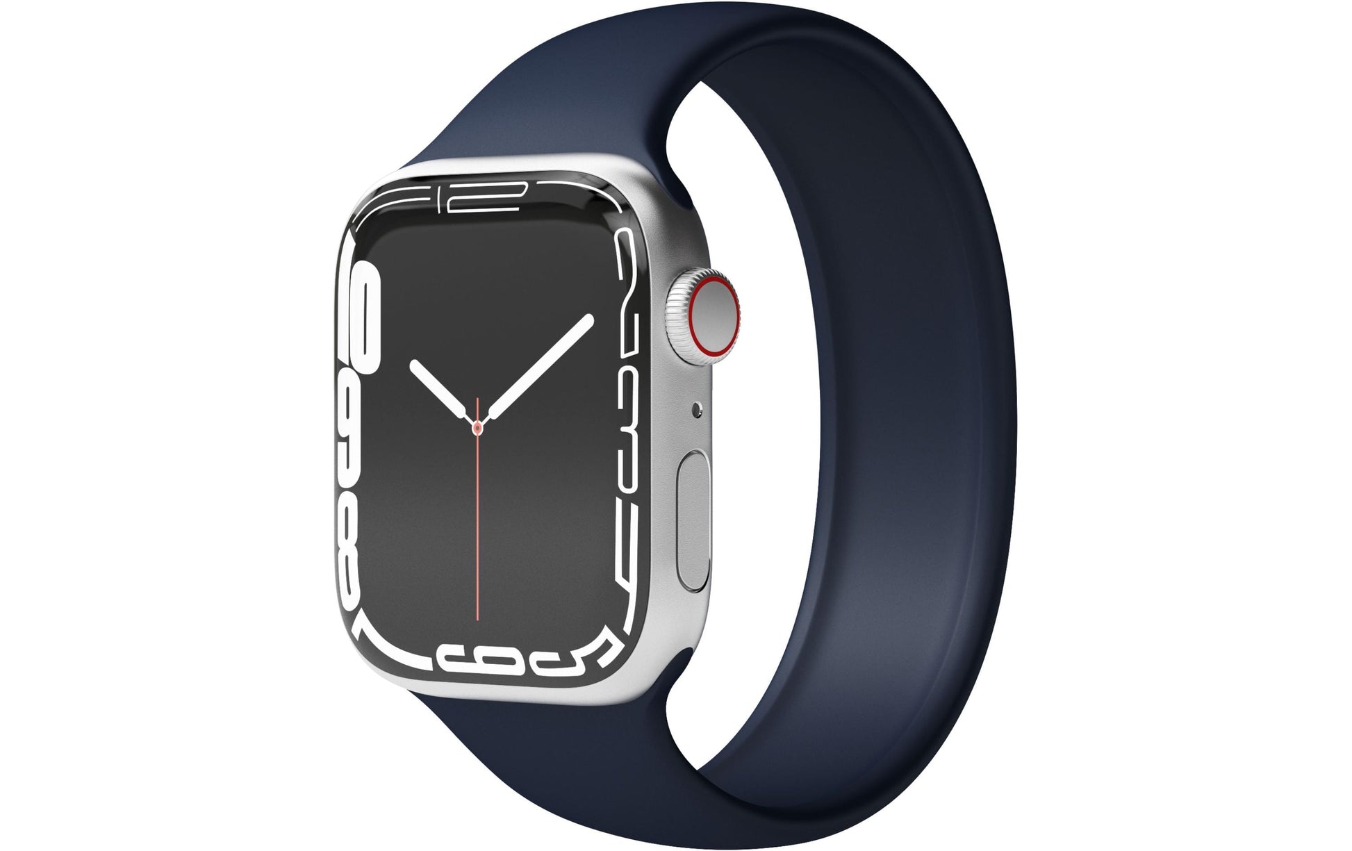 Vonmählen Solo Loop 2 – Armband – für Apple Watch (diverse Grössen), Navy, Bandgrösse S, Silikon