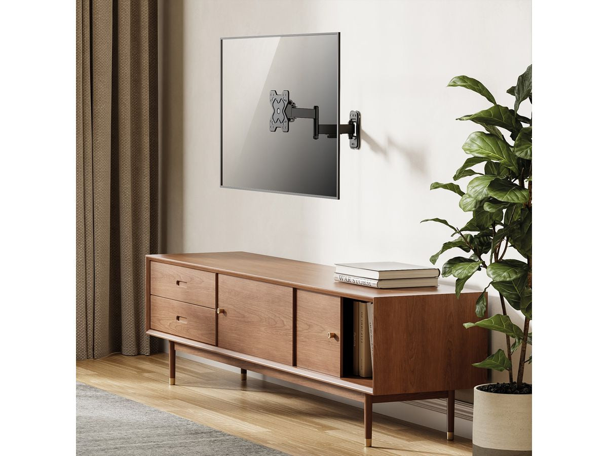 VALUE Wandhalterung – Vollbeweglich – 13–32" – VESA 75×75–100×100 – bis 20 kg – Schwarz