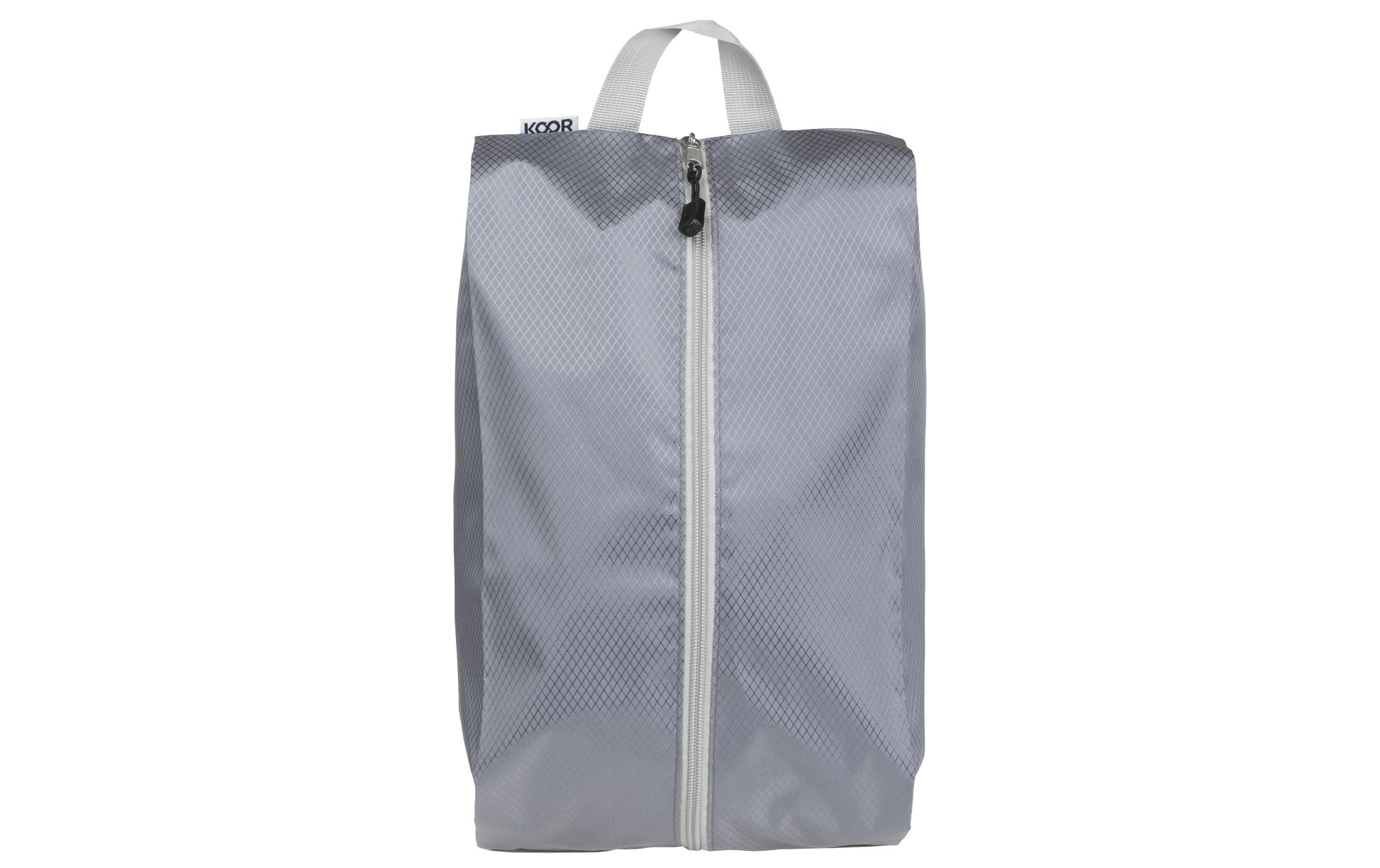 KOOR Schuhbeutel Traamp – mit Reissverschluss, mit Tragegriff – 42 × 2 × 24 cm – silbergrau, Polyester – 2 S