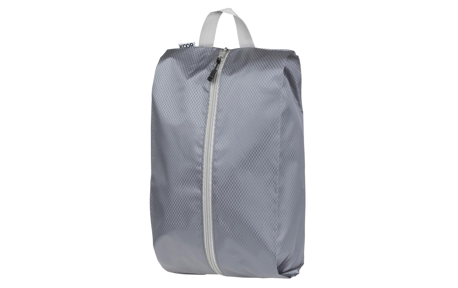 KOOR Schuhbeutel Traamp – mit Reissverschluss, mit Tragegriff – 42 × 2 × 24 cm – silbergrau, Polyester – 2 S