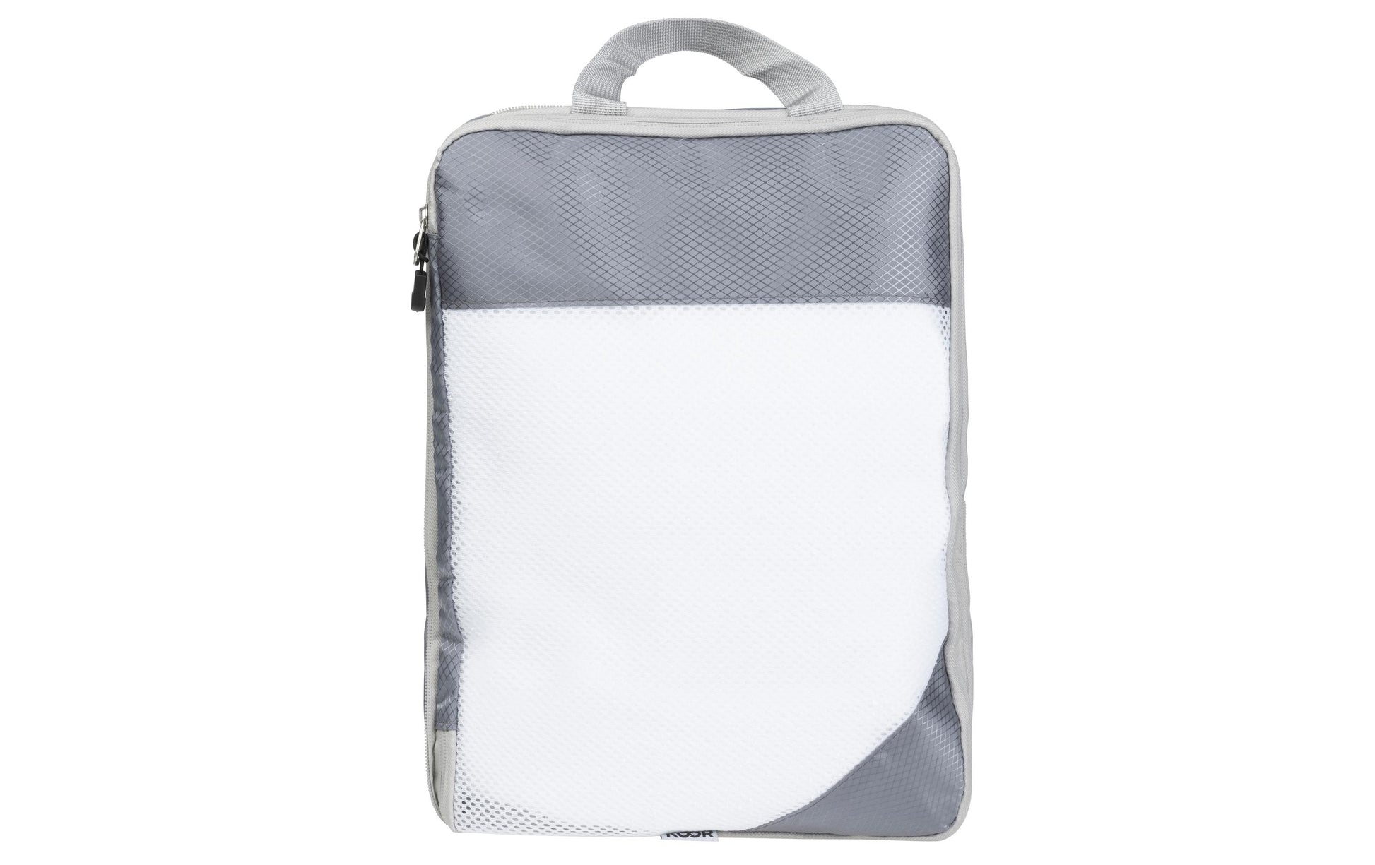 KOOR Reissverschlusstasche – 35×9×25 cm – Grau – Polyester – 2 Stk.