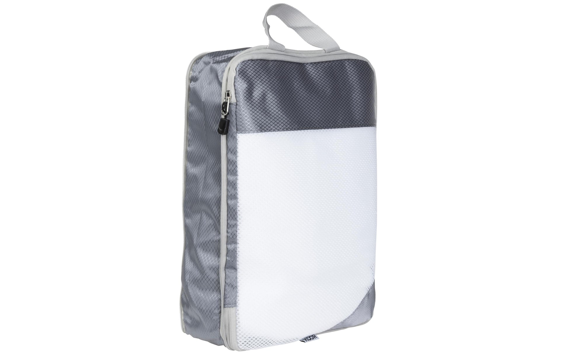 KOOR Reissverschlusstasche – 35×9×25 cm – Grau – Polyester – 2 Stk.