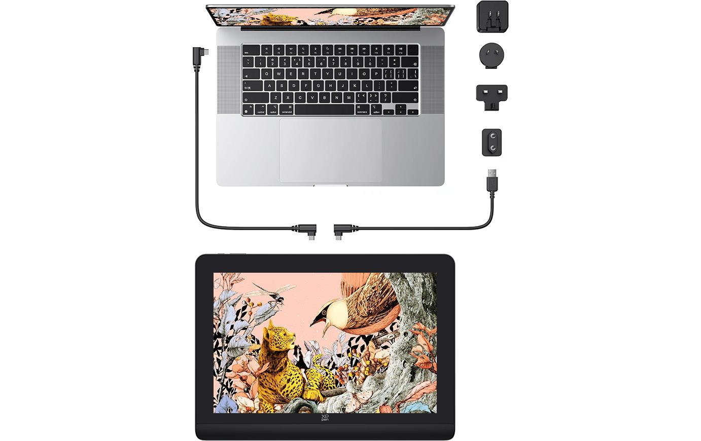 XPPen Artist Pro 16 (Gen 2) – Stift-Display – 15,4" – 2560 × 1600 (WQXGA) – Touch – 16k Druckstufen
