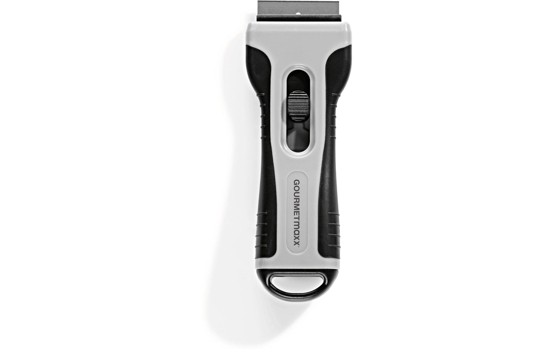 Gourmetmaxx Schaber 12442 – auswechselbare Klinge – 13,2 × 5,1 × 2,2 cm – grau – Stahl/Kunststoff