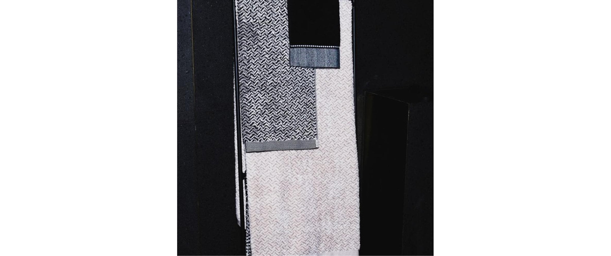 Möve Waschlappen Brooklyn – 15×20 cm, Baumwolle/Leinen/Viskose, 600 g/m², Schwarz