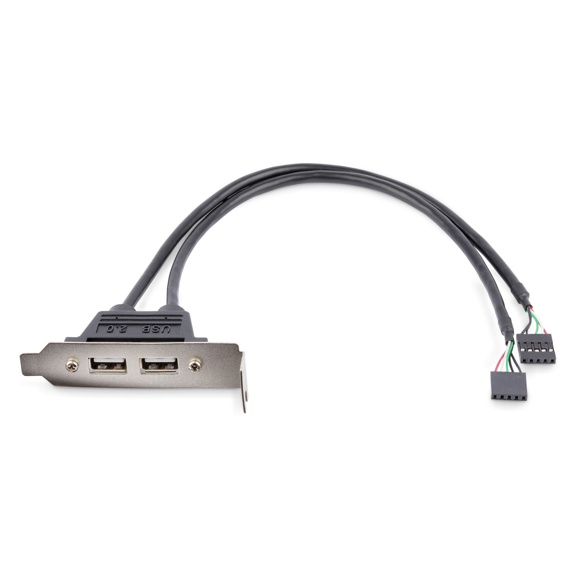 StarTech.com USB Adapter IDC auf USB 2.0 (2 Port) – USB 2.0 (480 Mbit/s) – Grau/Metallisch