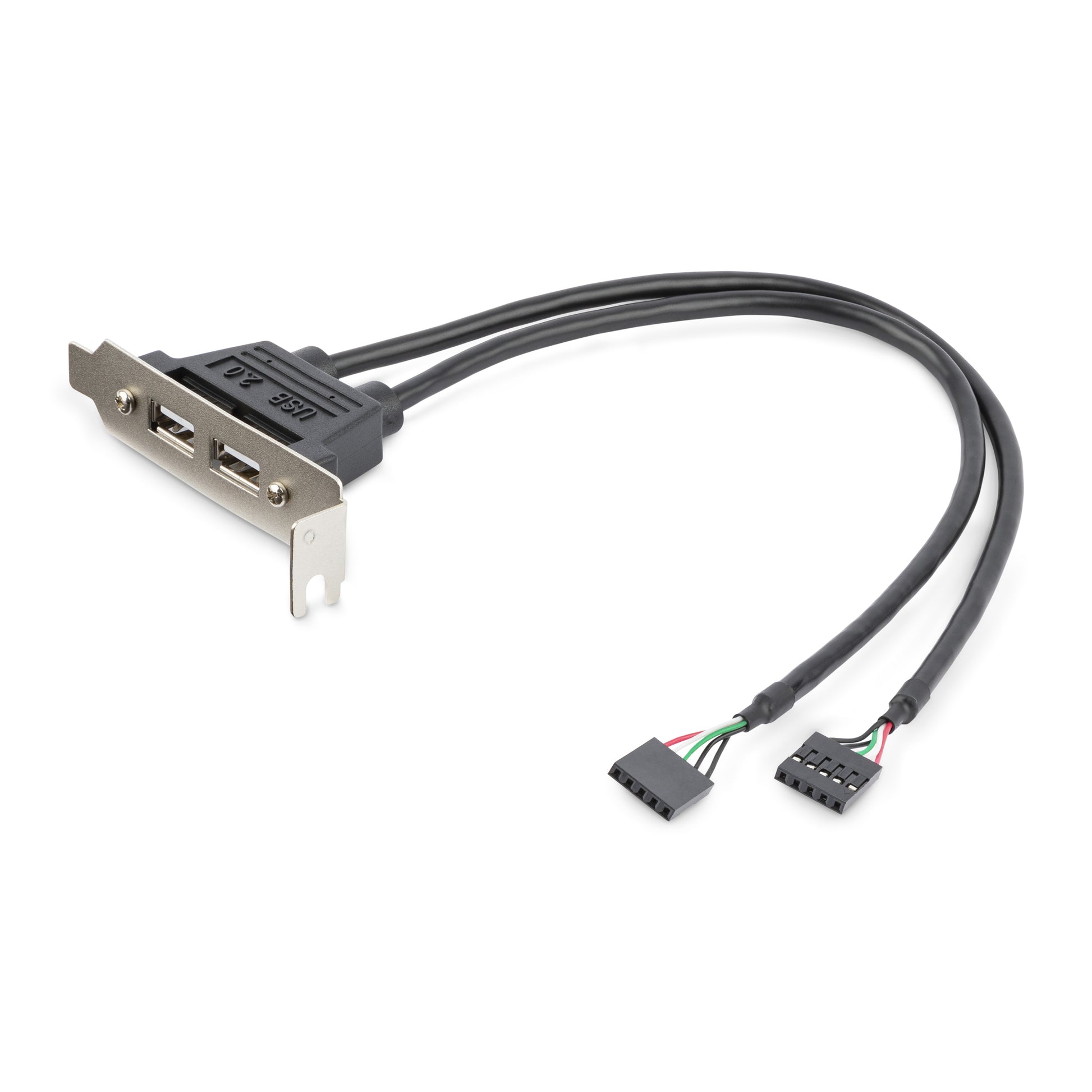 StarTech.com USB Adapter IDC auf USB 2.0 (2 Port) – USB 2.0 (480 Mbit/s) – Grau/Metallisch