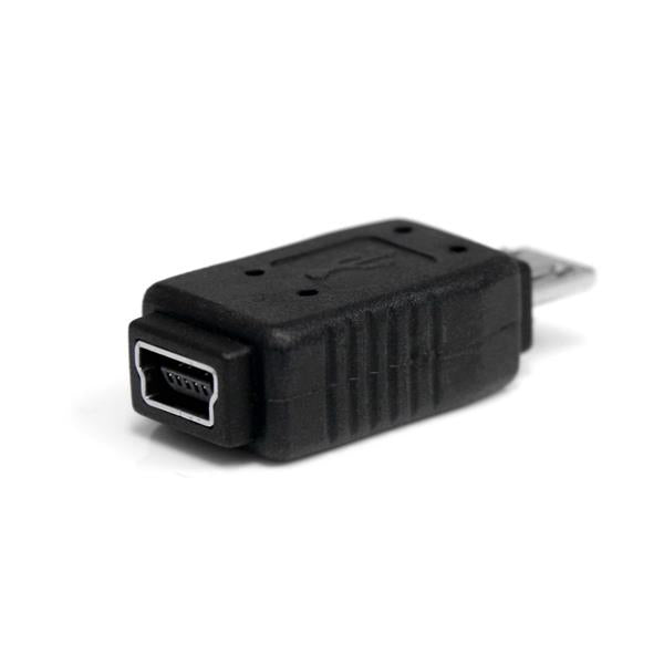 StarTech.com USB-Adapter Micro-USB-B auf Mini-USB-B – Nickel-beschichtet – Schwarz