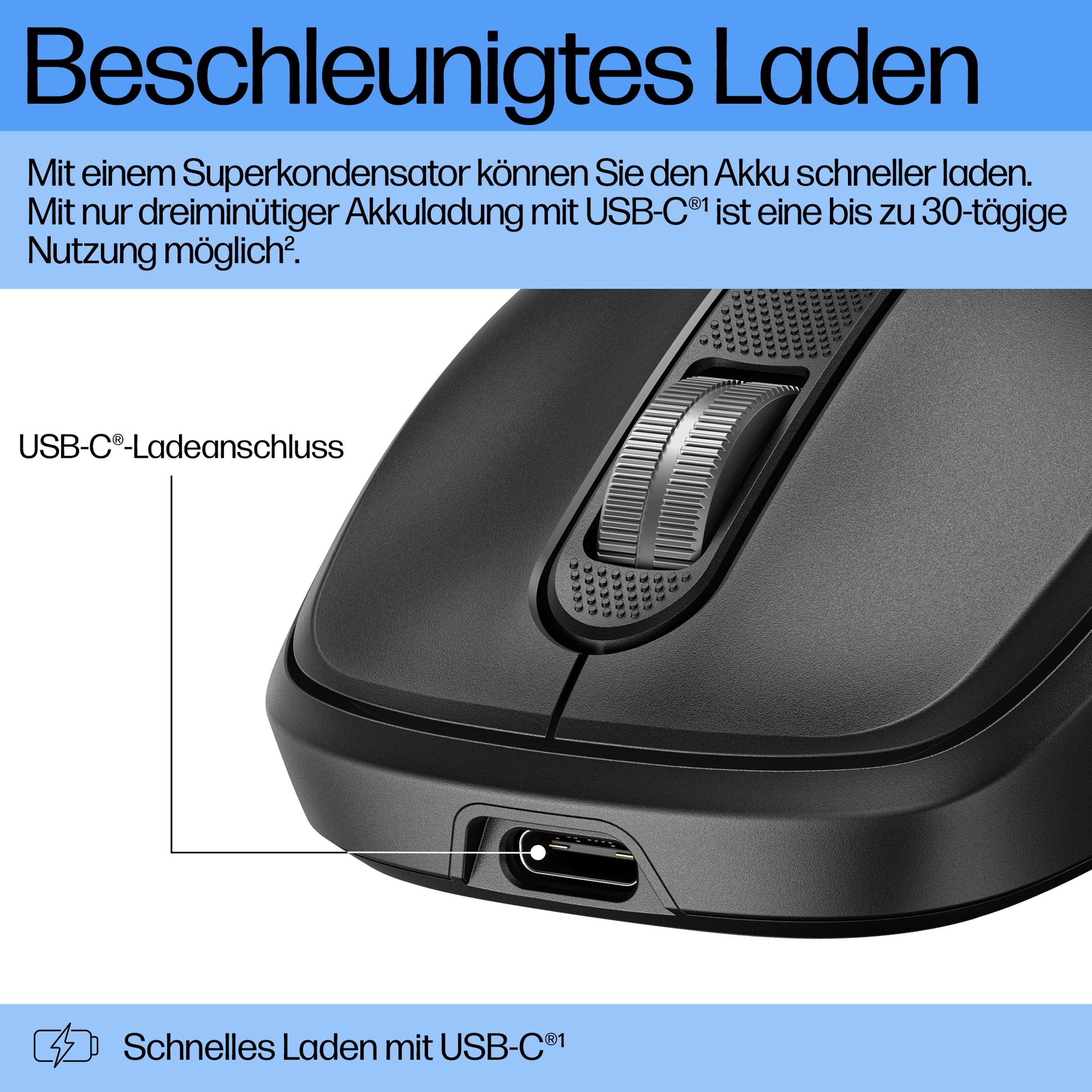 HP 510 Maus – kabellos, wiederaufladbar