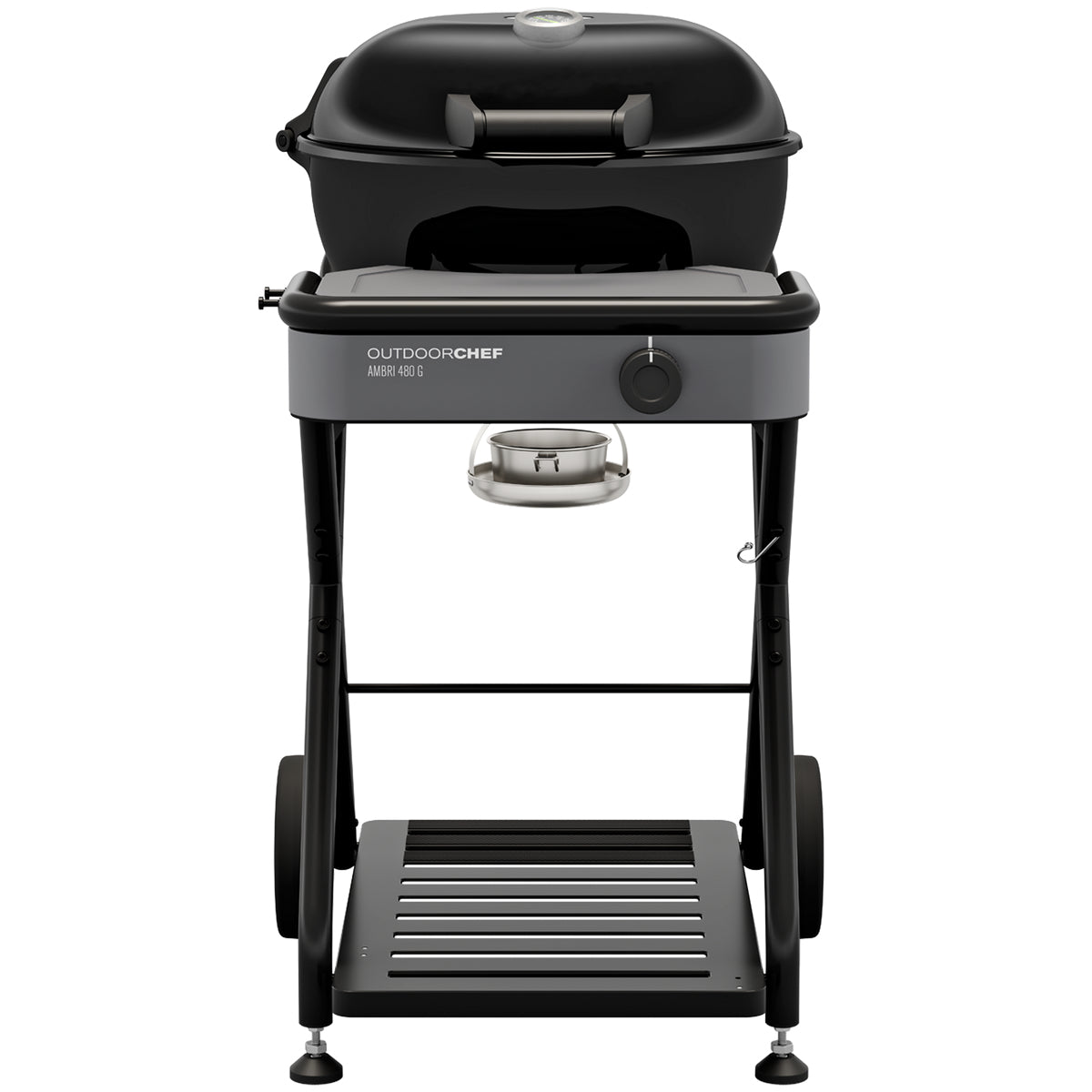 Outdoorchef Gasgrill Ambri 480 G Evo – Ø 48 cm, 5,8 kW, 1 Brenner – schwarz