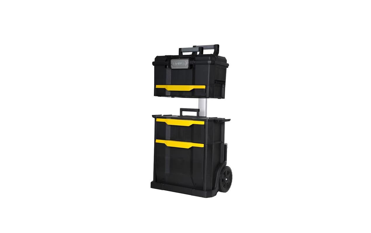 Stanley Werkzeugkasten 2-in-1, 347 × 488 × 778 mm, Kunststoff, schwarz, gelb