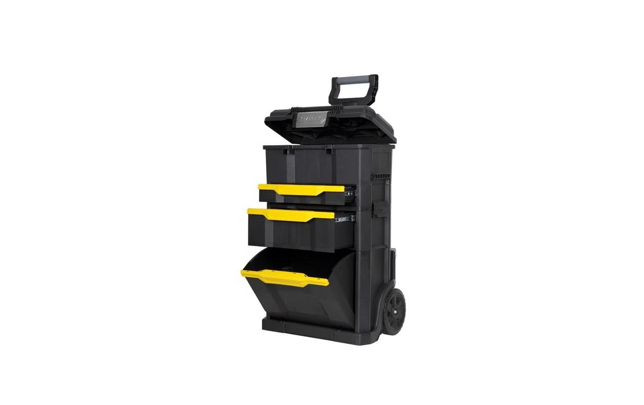 Stanley Werkzeugkasten 2-in-1, 347 × 488 × 778 mm, Kunststoff, schwarz, gelb