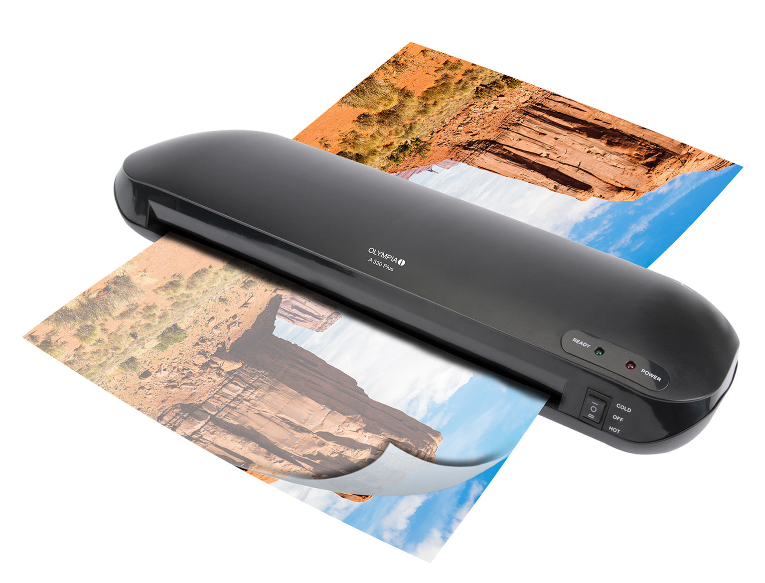 Olympia A 330 Plus Laminiergerät A3 – Kalt-/Heisslaminator, bis 125 µm, 2 Rollen, 400 mm/min