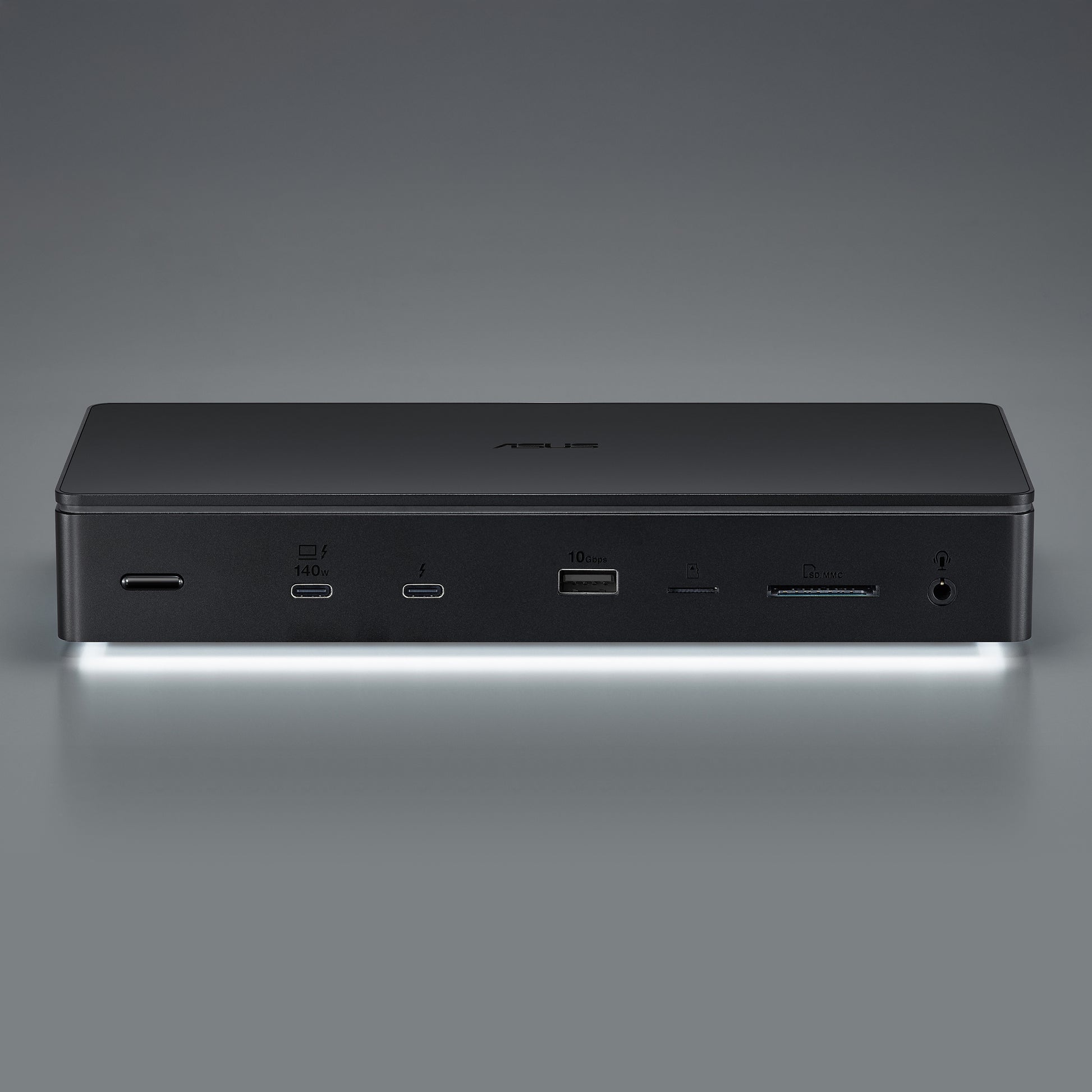 ASUS DC510 Thunderbolt-Hub – Thunderbolt 5, 4× USB-A, 140 W PD, 2,5GbE, SD/microSD, 3,5 mm Audio, TB5 × 3